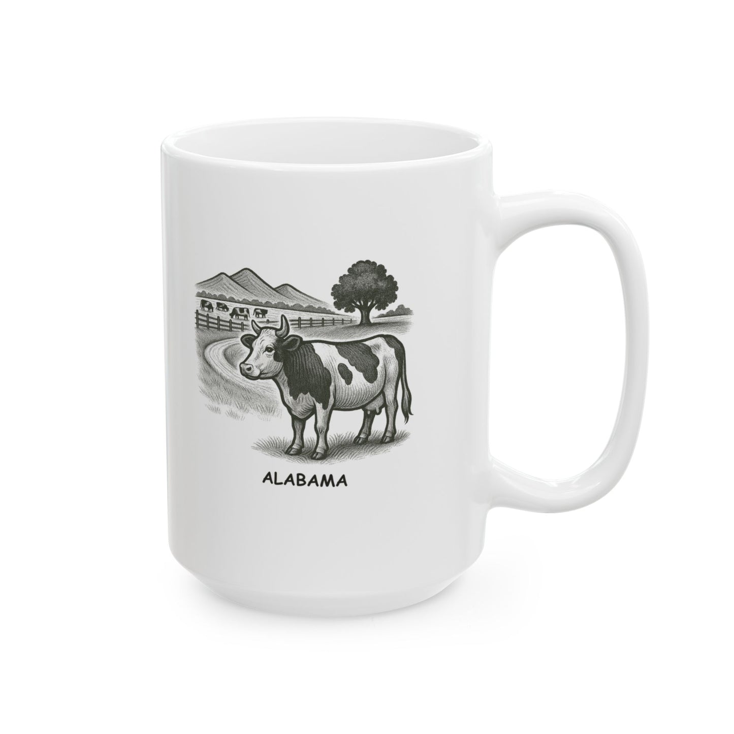 "Alabama: The only state with more cows than traffic." Ceramic Mug – 12793