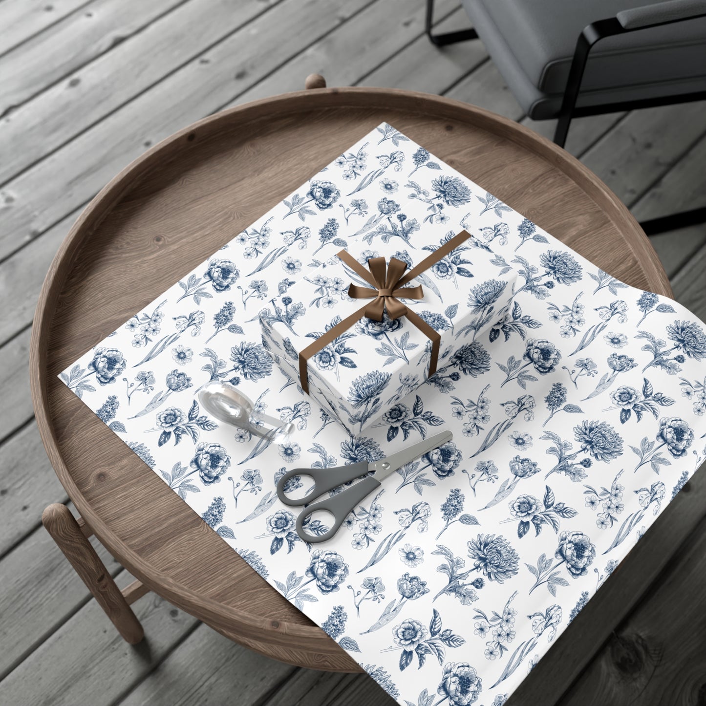 Blue Flowers - Gift Wrap Papers - 10313