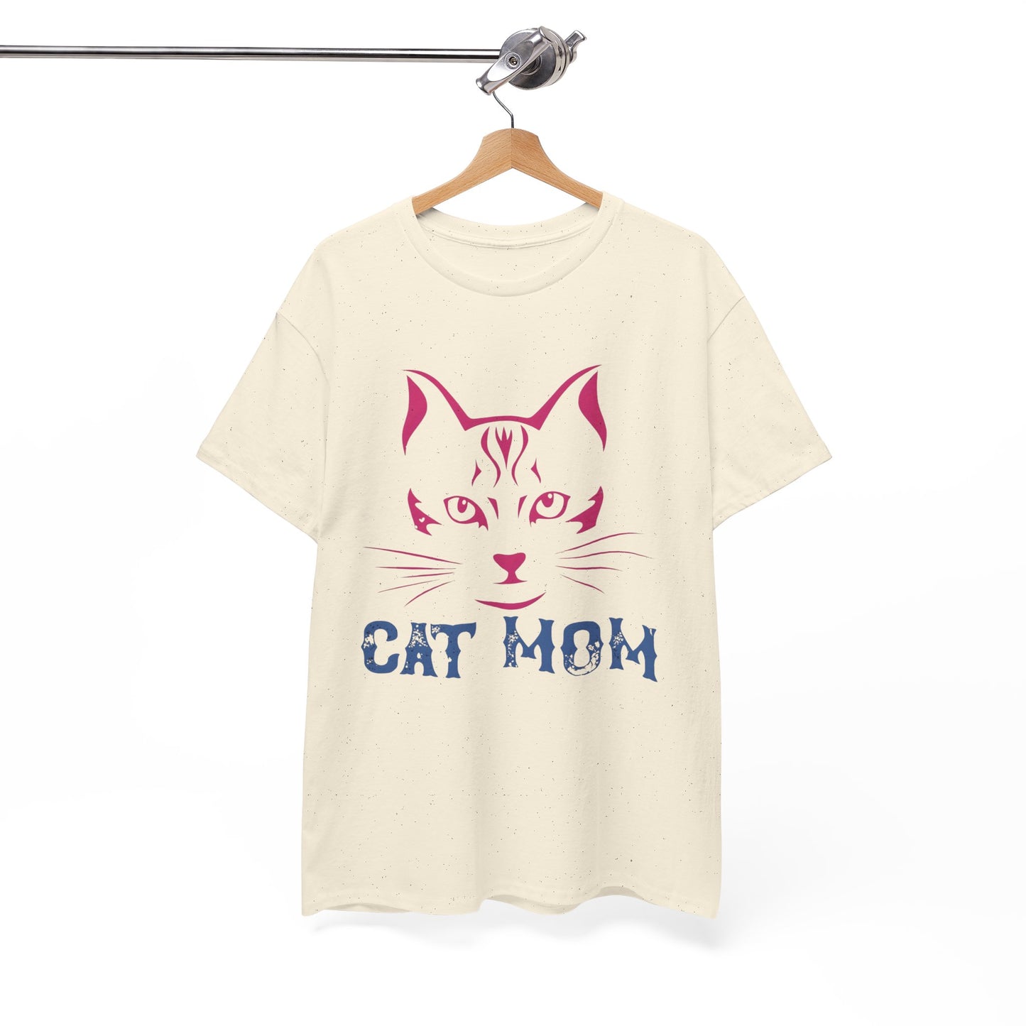 Cat Mom T-Shirt – Cute Cat Face Graphic Tee for Cat Lovers - 14882