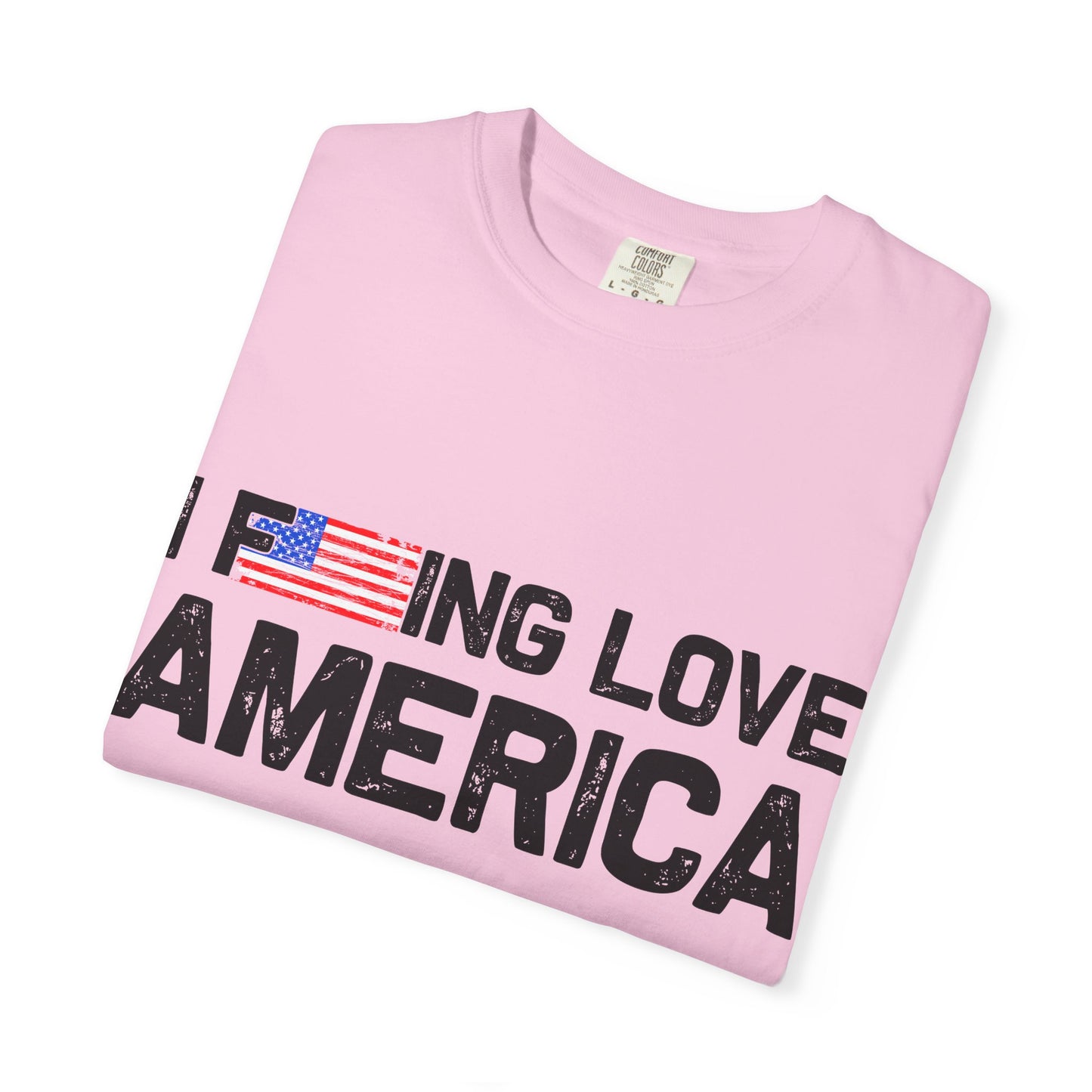 Unisex T-Shirt with Patriotic Love for America, Casual Tee, Independence Day Gift, Love America Shirt, Gift for Patriot - 13654