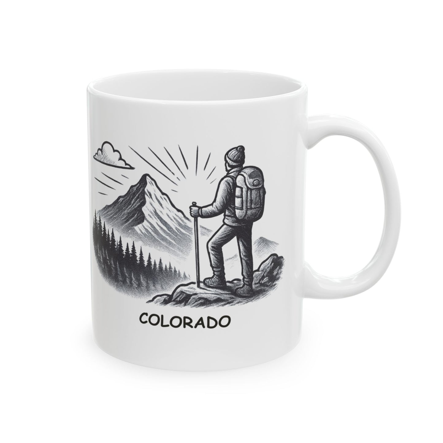 "In Colorado, we believe the best view comes with a little altitude." Ceramic Mug - 13530