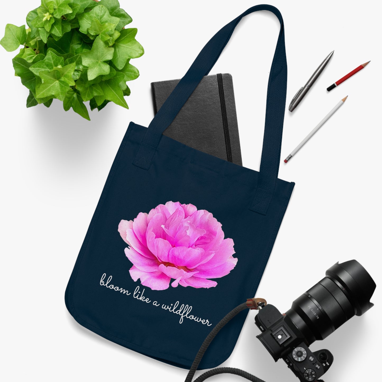 Organic Canvas Tote Bag | Wildflower Lovers