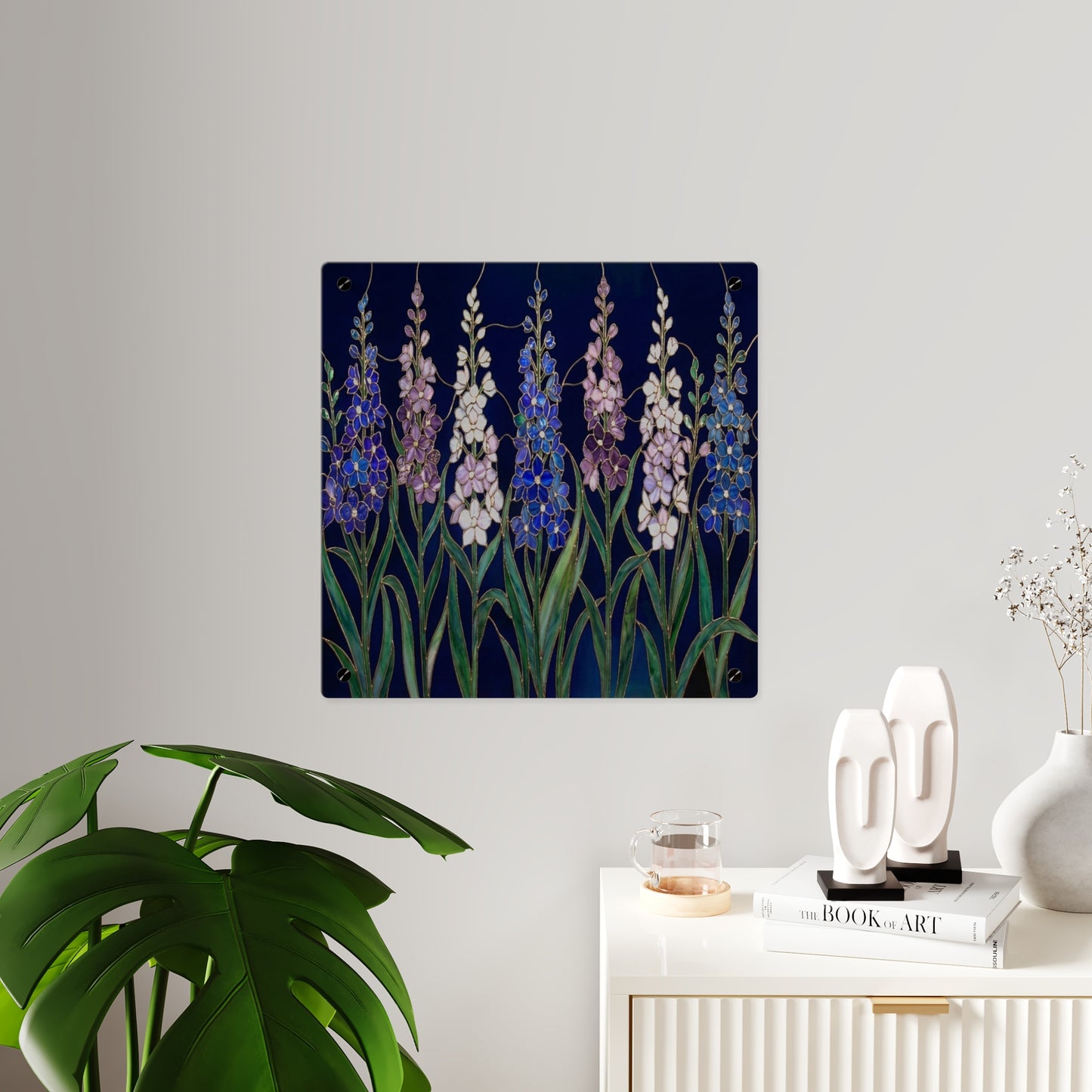 Larkspur Floral Acrylic Wall Art — 14605