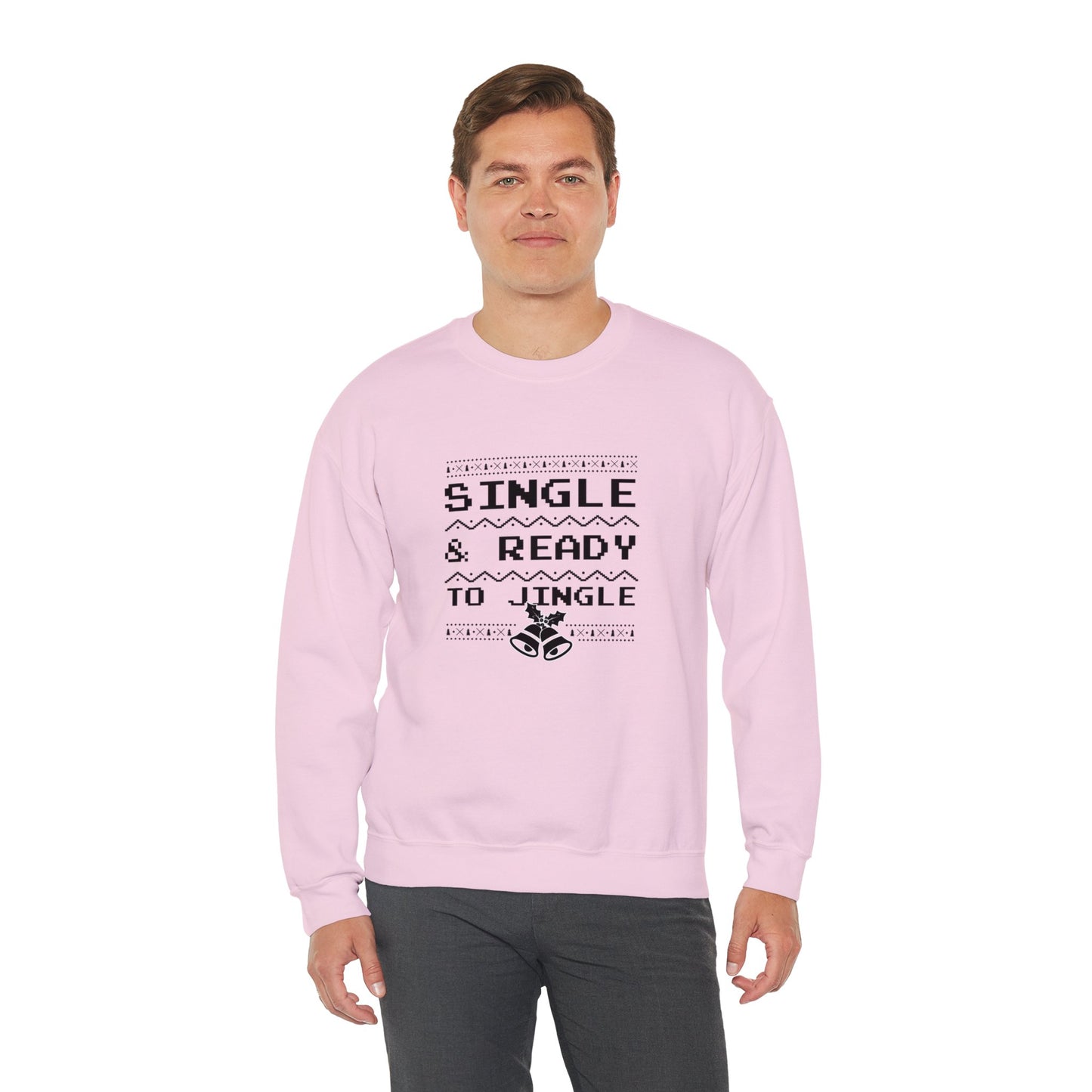 Single and Ready to Jingle - Unisex Heavy Blend™ Crewneck Sweatshirt