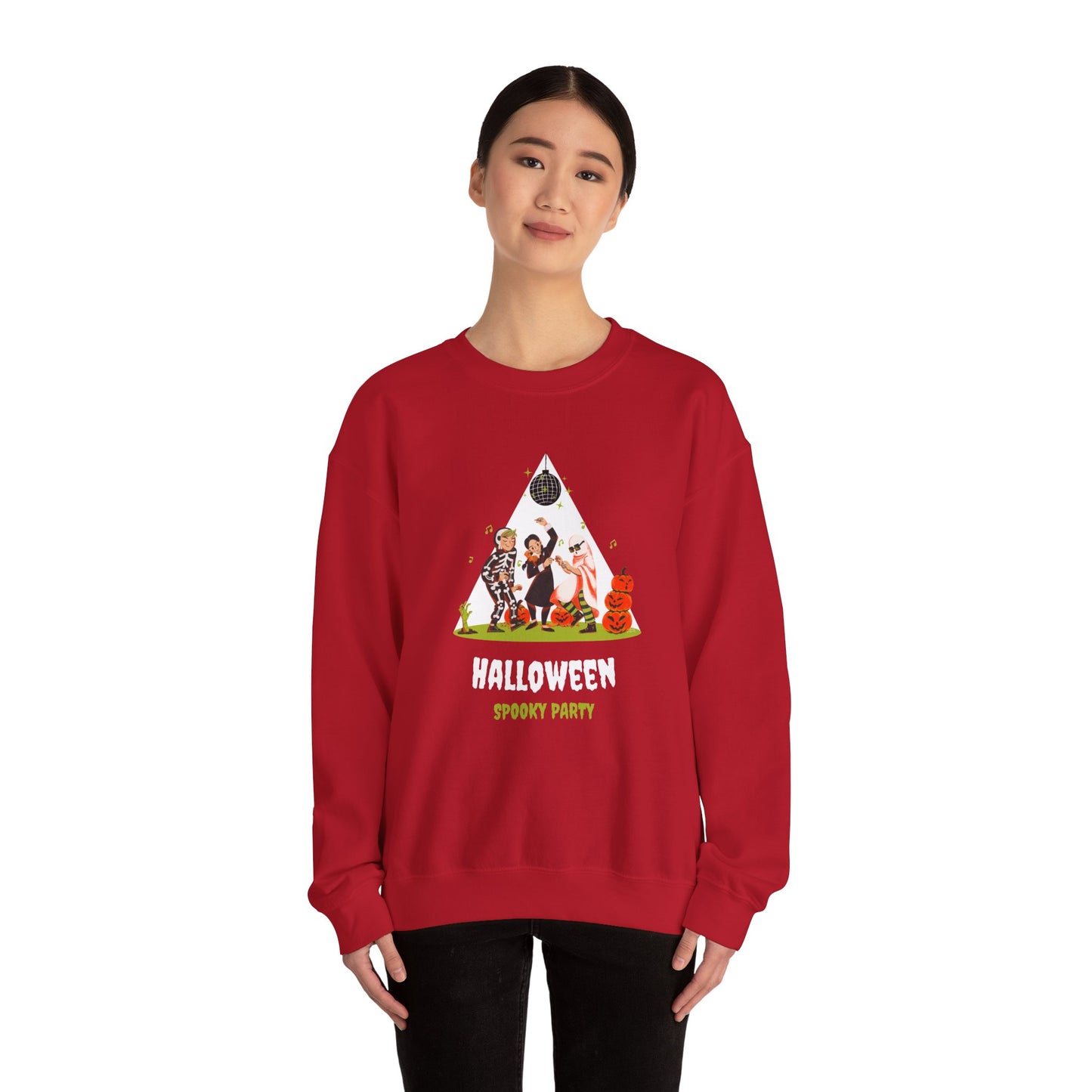 Halloween, Spooky Party - Unisex Heavy Blend™ Crewneck Sweatshirt