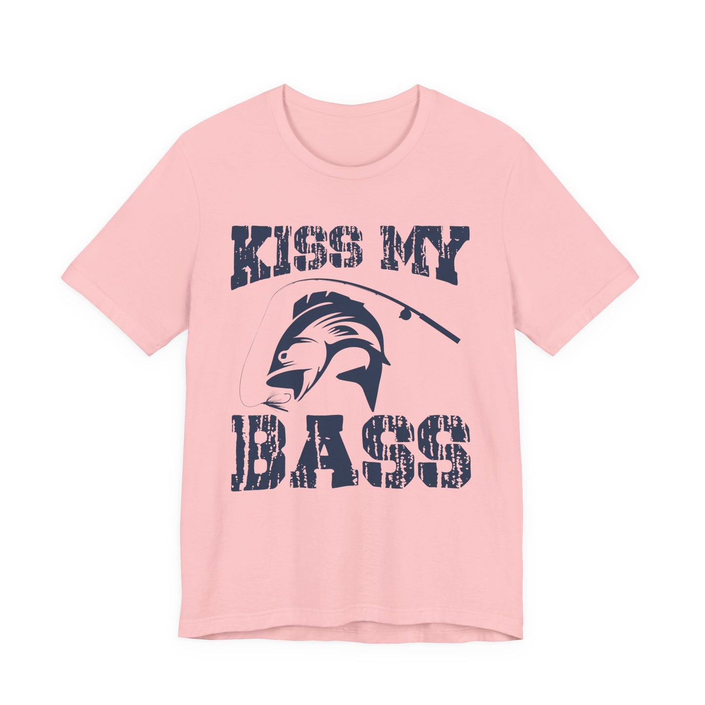 Fishing:  Kiss My Bass - Unisex Jersey Short Sleeve Tee - 14021