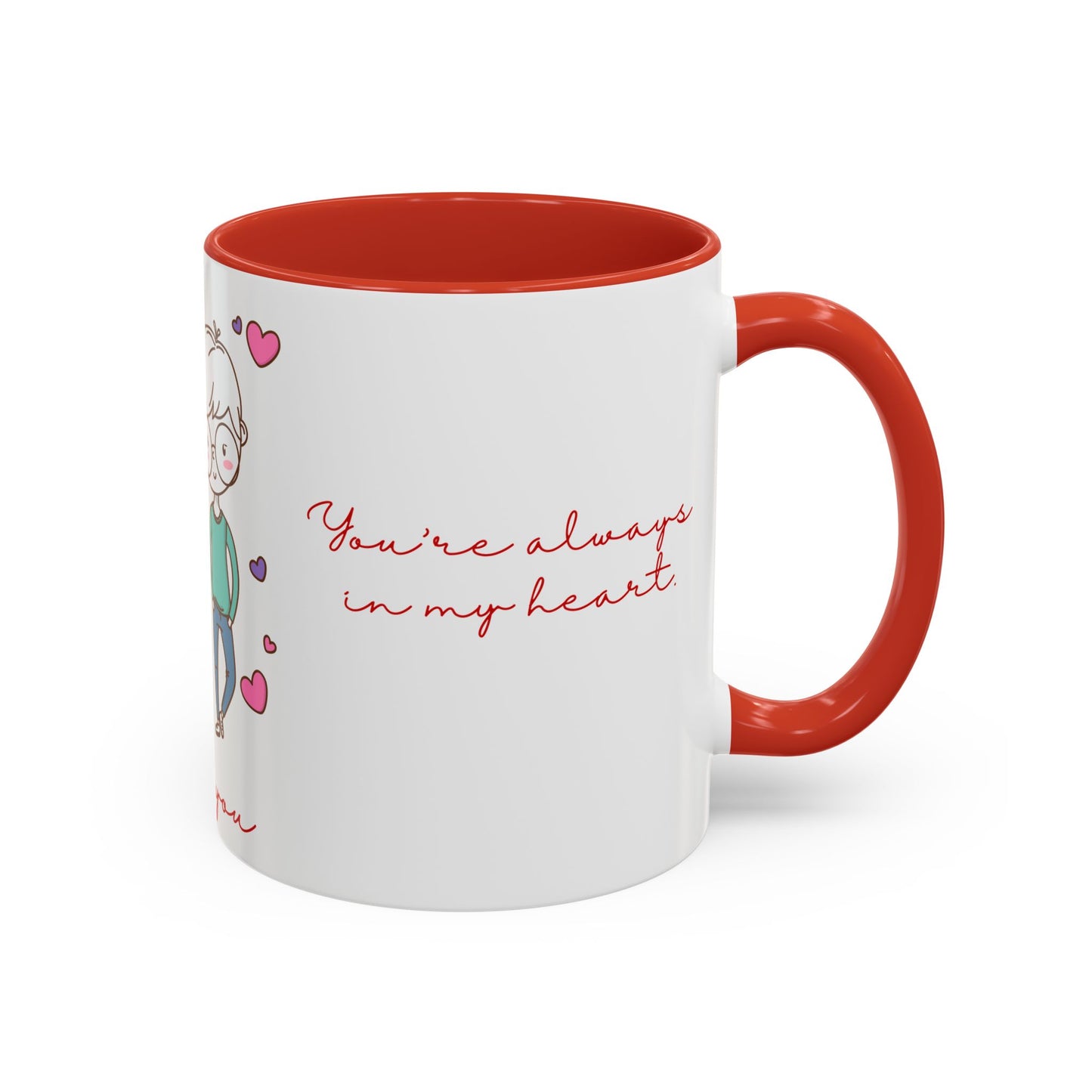 Cute Couple, Love You - Accent Coffee Mug (11, 15oz) - 11472