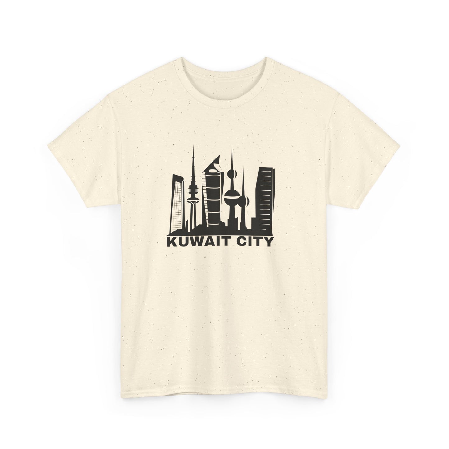 Kuwait City Graphic Unisex Heavy Cotton Tee - Urban Skyline Shirt - 12262