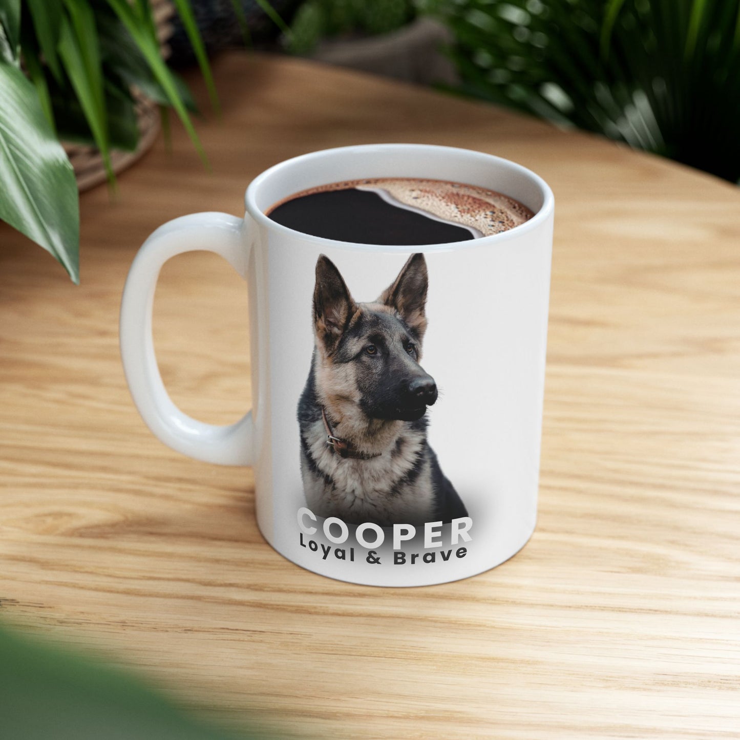 Personalized Dog Photo Mug – Custom Pet Portrait Coffee Cup | Gift for Dog Lovers (11oz / 15oz) - 14827