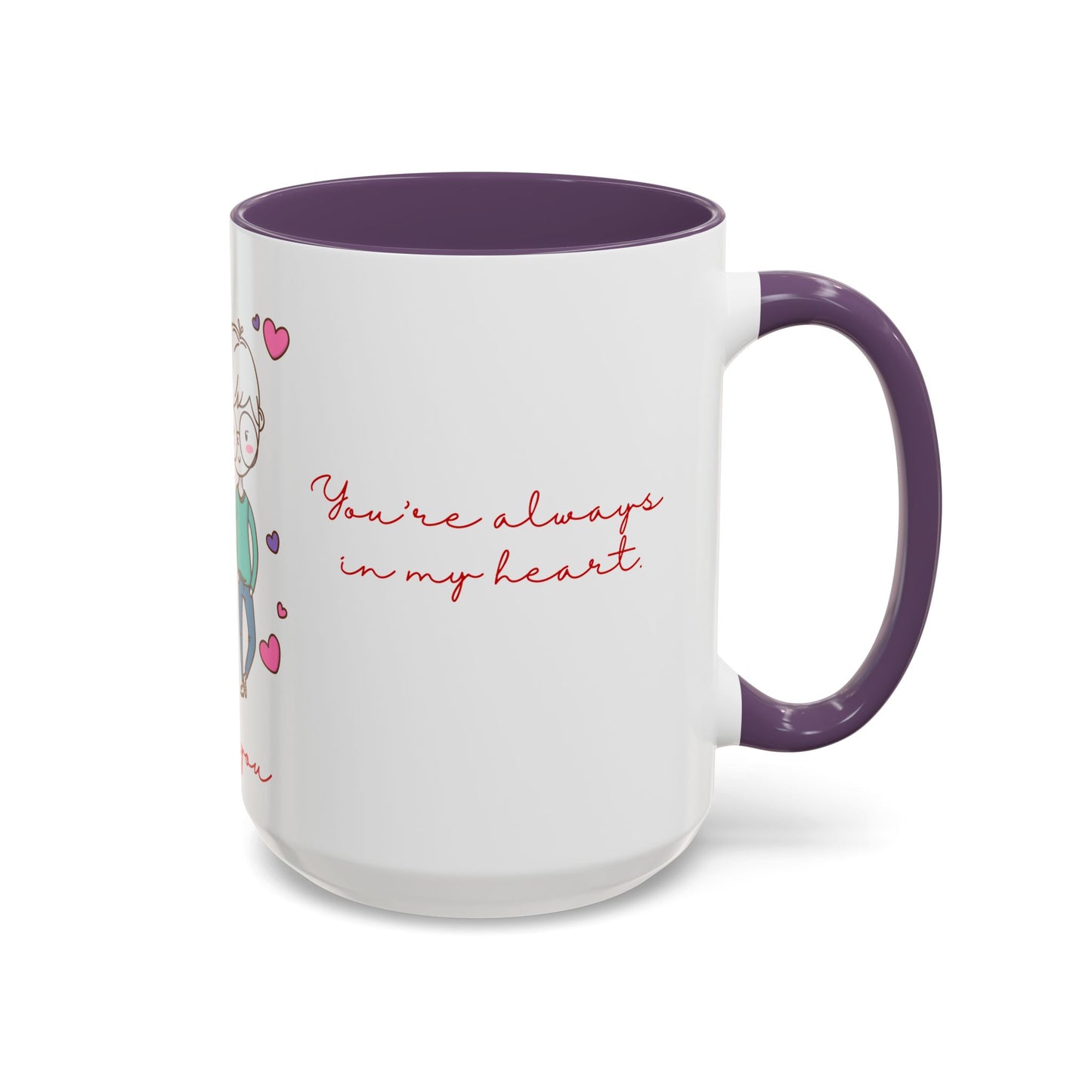 Cute Couple, Love You - Accent Coffee Mug (11, 15oz) - 11472