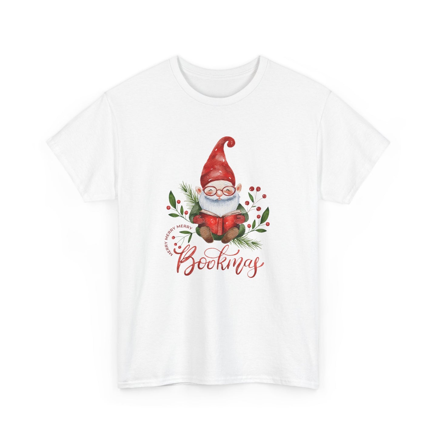 Gnome, Bookmas - Unisex Heavy Cotton Tee - 10771