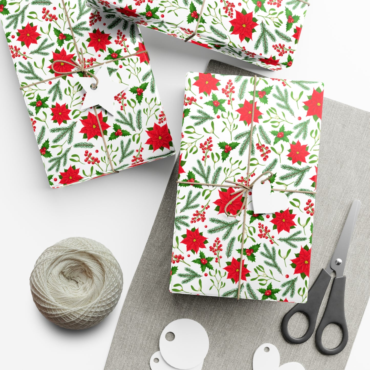 Red Flowers - Gift Wrap Papers - 10209