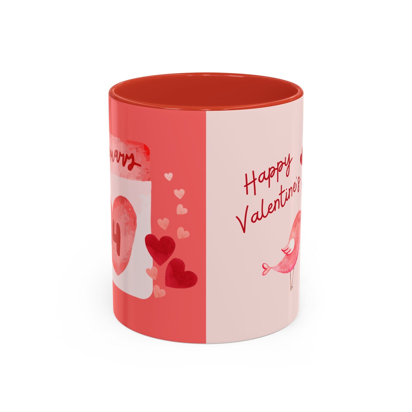 February 14, Happy Valentine's - Accent Coffee Mug (11, 15oz) - 11123