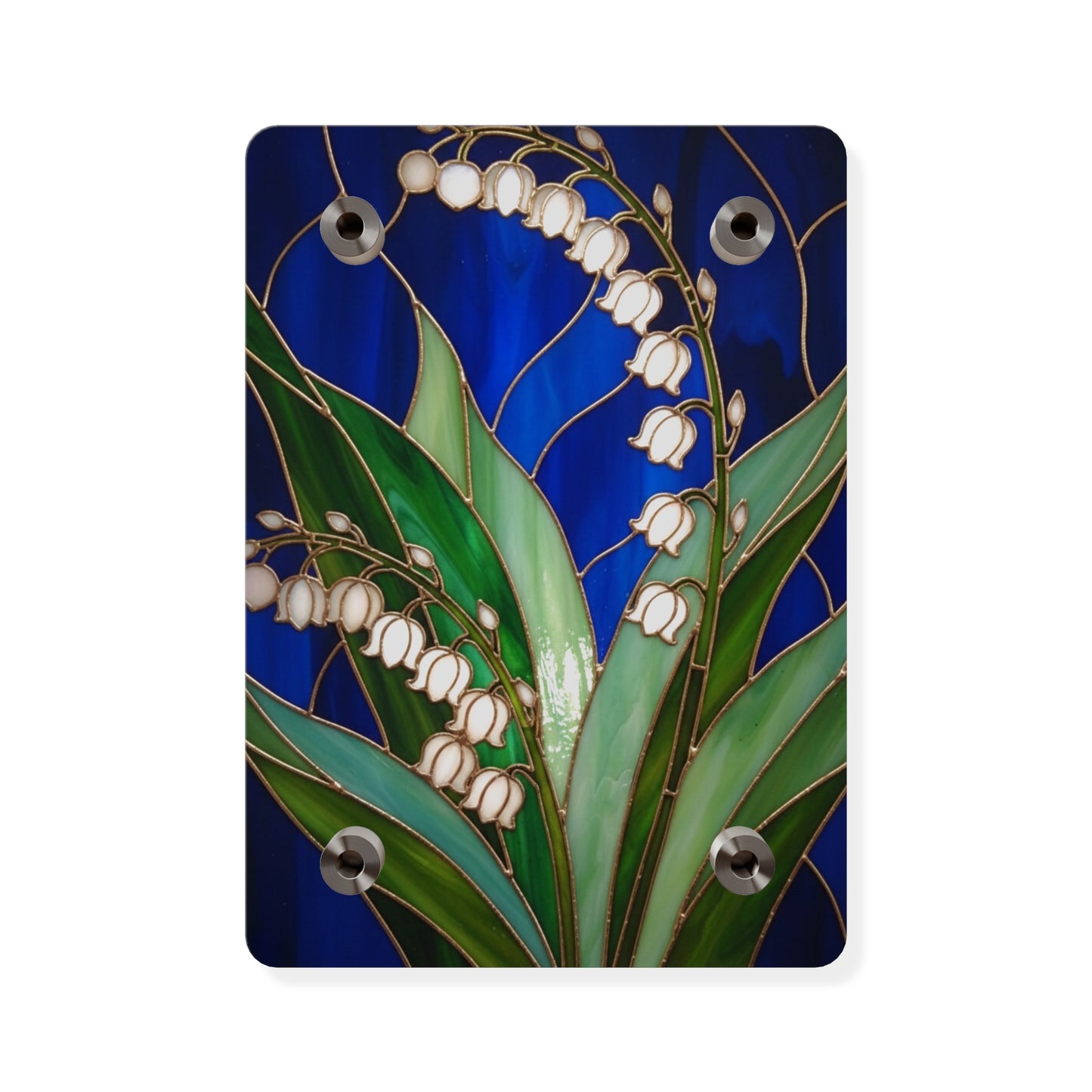 Lily of the Valley Acrylic Wall Art Panel — Botanical Floral Home Decor - 14603