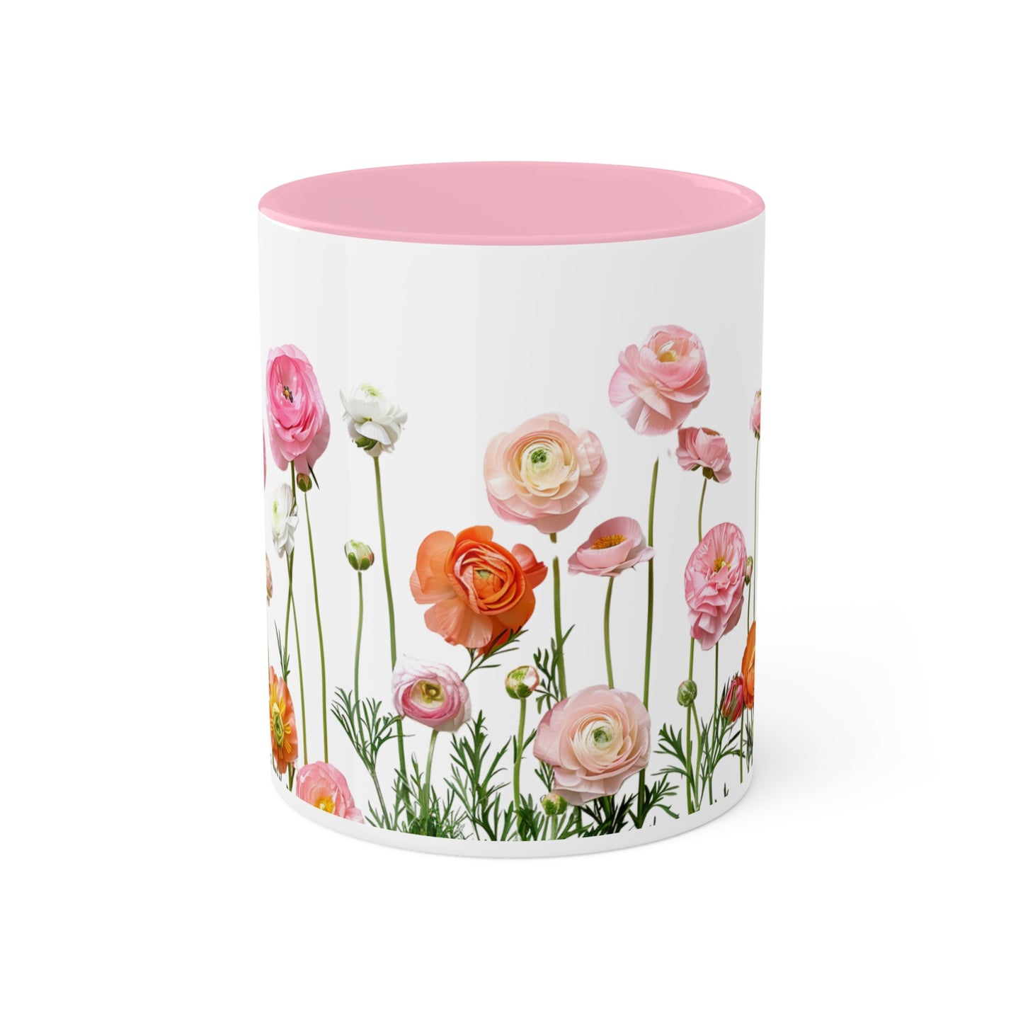 Vibrant Pink and Orange Petals - Colorful Mugs, 11oz