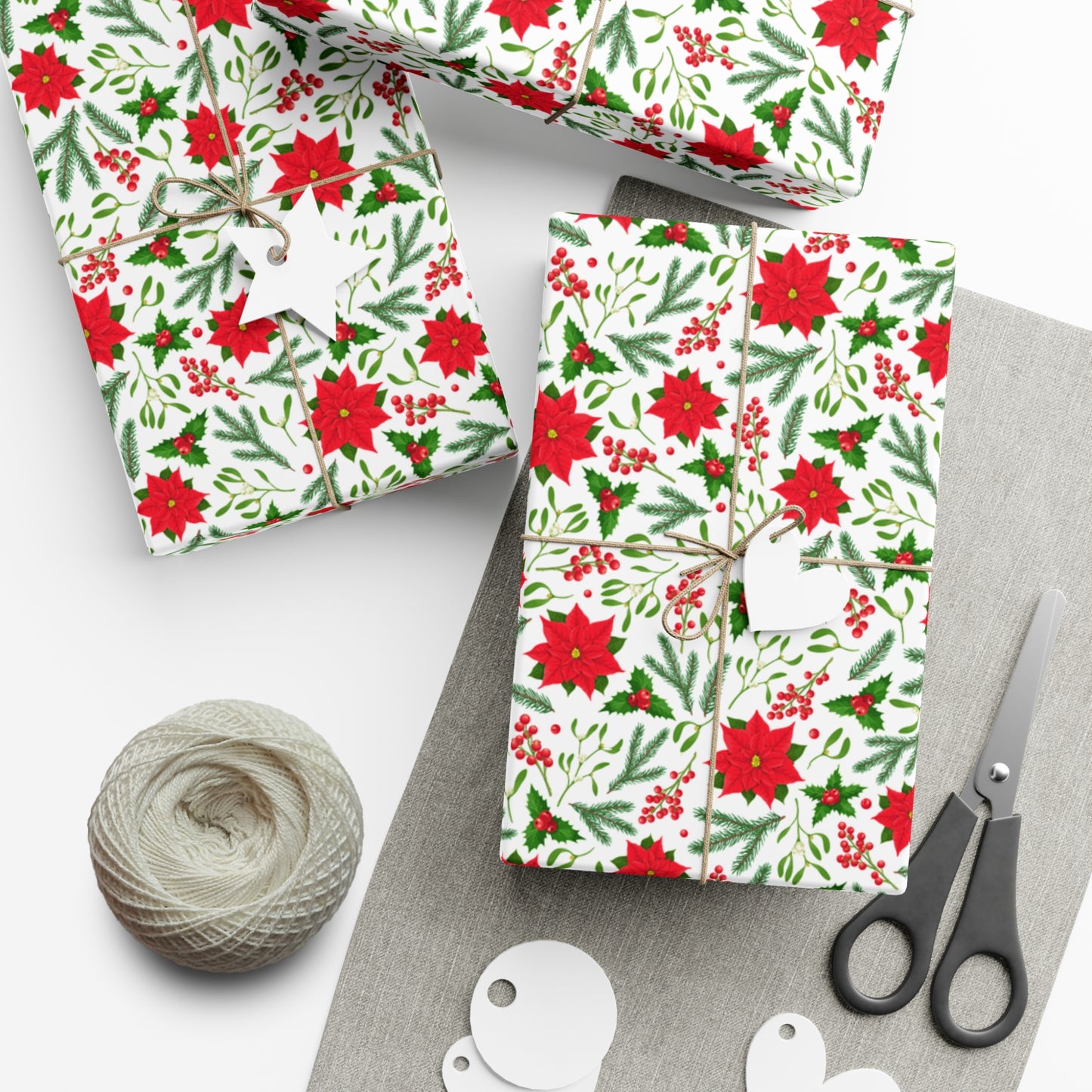 Red Flowers - Gift Wrap Papers - 10209