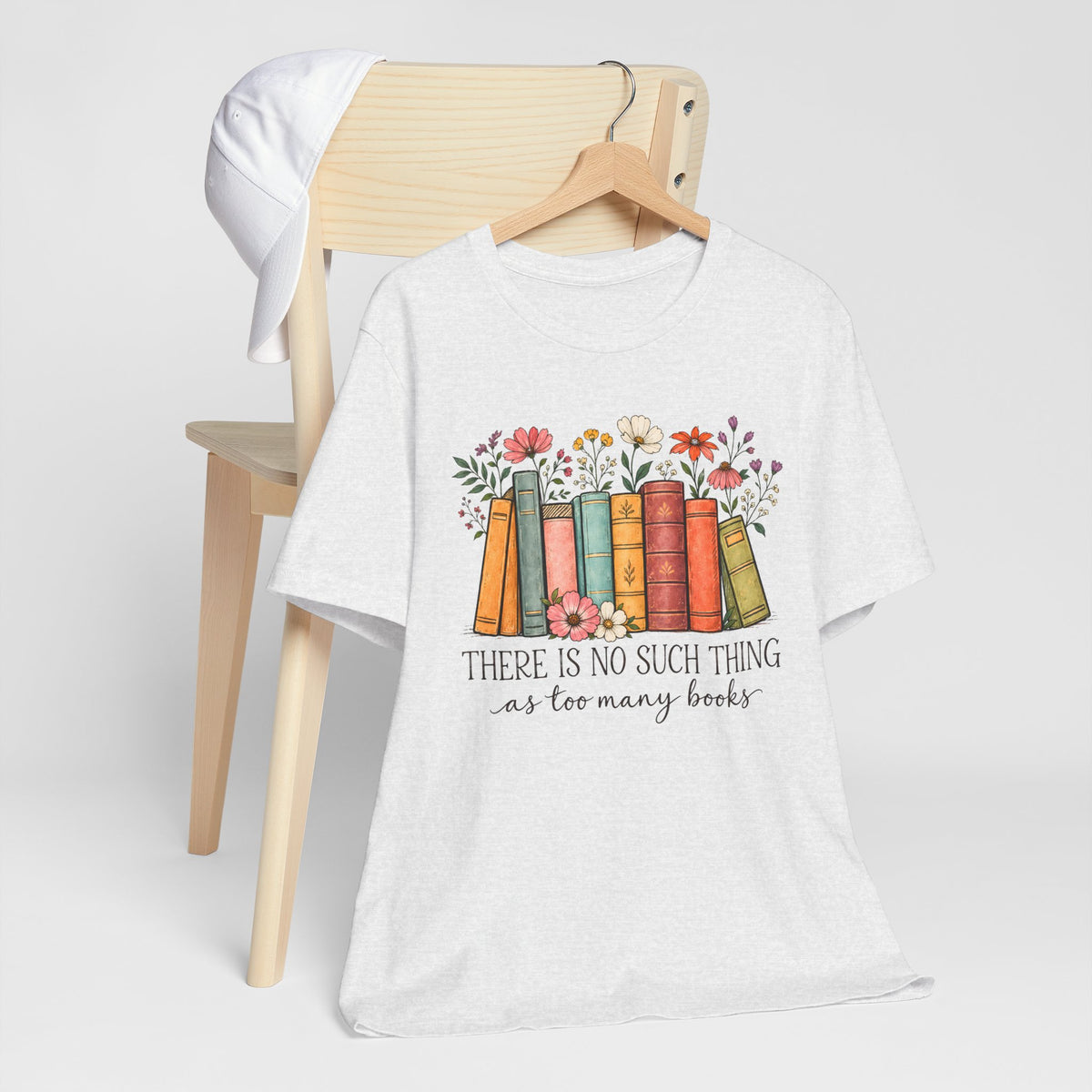 Book Lover T-Shirt,  Vintage Floral Bookshelf Tee - 14524