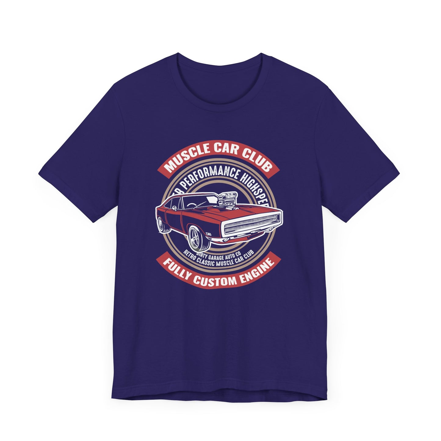 Muscle Car Club, Fully Custom Engine - Unisex Jersey Short Sleeve Tee