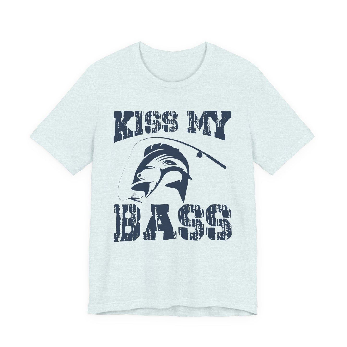 Fishing:  Kiss My Bass - Unisex Jersey Short Sleeve Tee - 14021