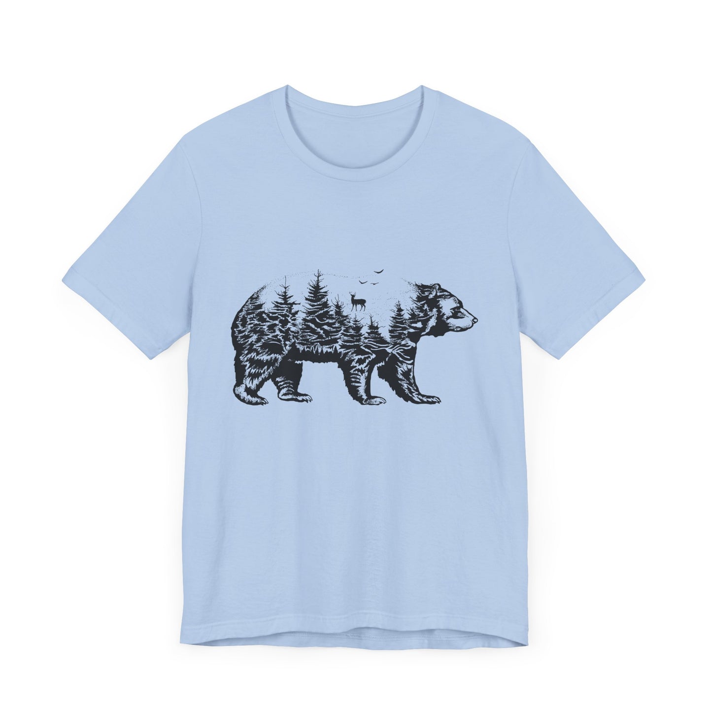 Camping: Bear - Unisex Jersey Short Sleeve Tee