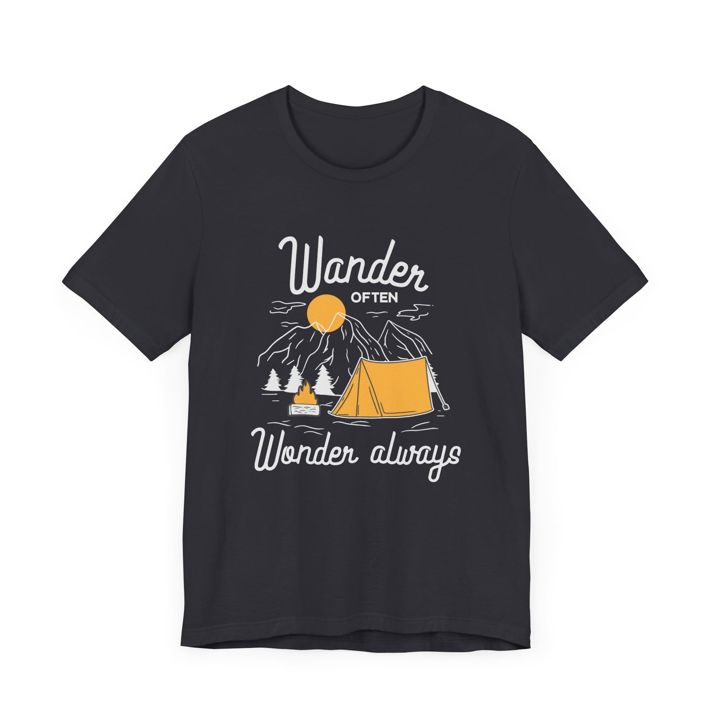 Wander Often Wonder Always - Unisex Jersey Short Sleeve Tee