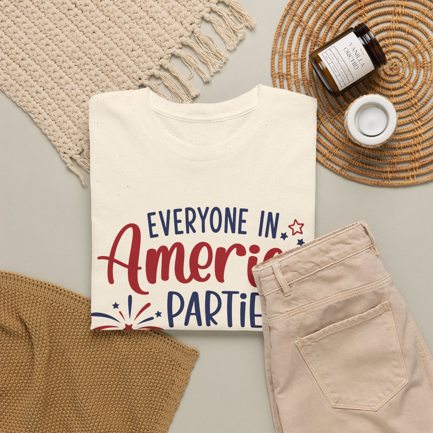 Patriotic Birthday T-Shirt – Everyone in America Parties on My Birthday, Funny 4th of July Birthday Tee, USA Independence Day Shirt - 14909