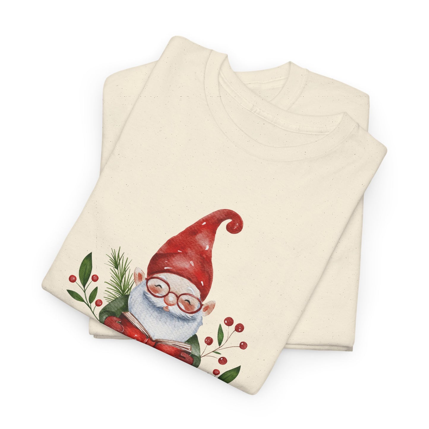 Gnome, Bookmas - Unisex Heavy Cotton Tee - 10771