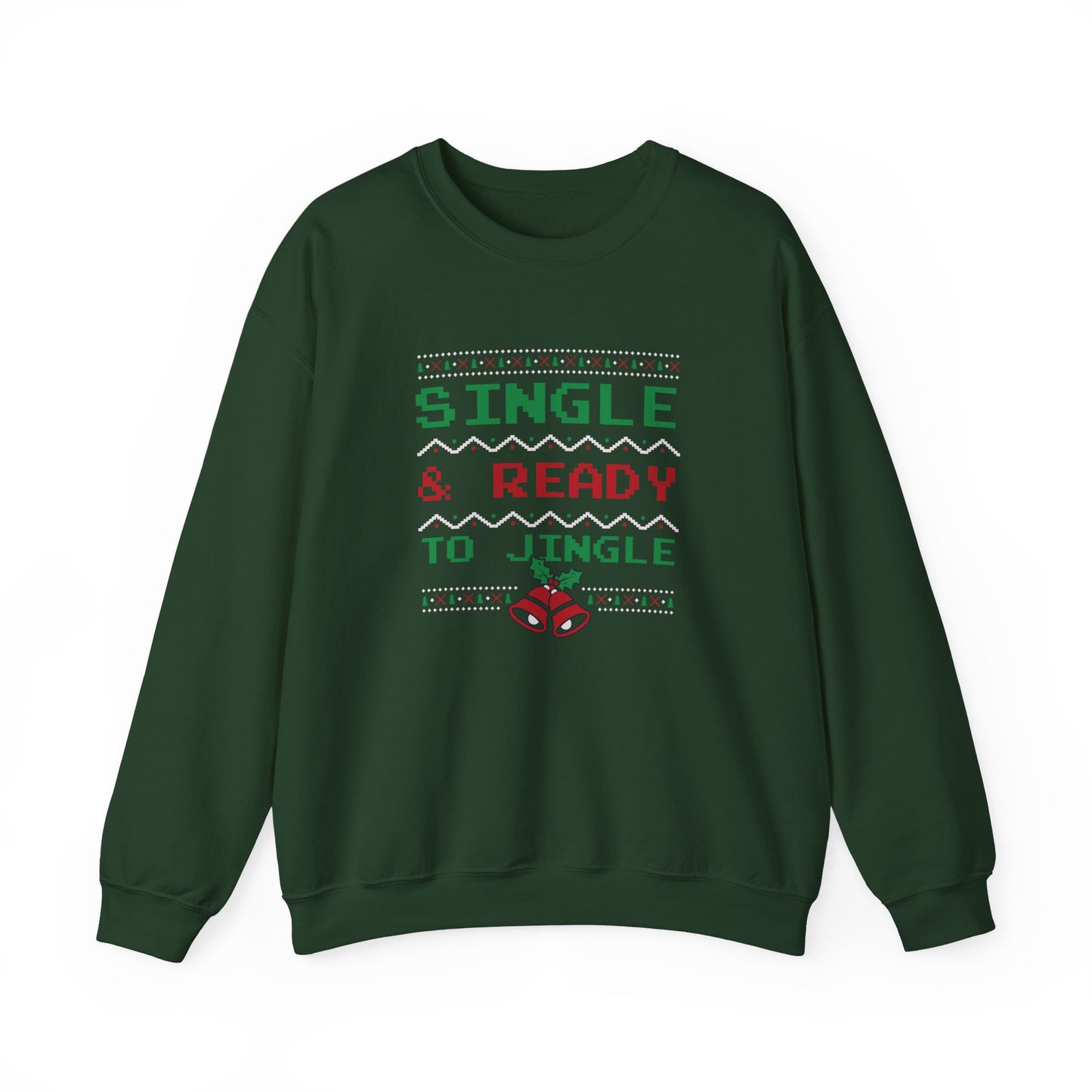 Single and Ready to Jingle - Unisex Heavy Blend™ Crewneck Sweatshirt