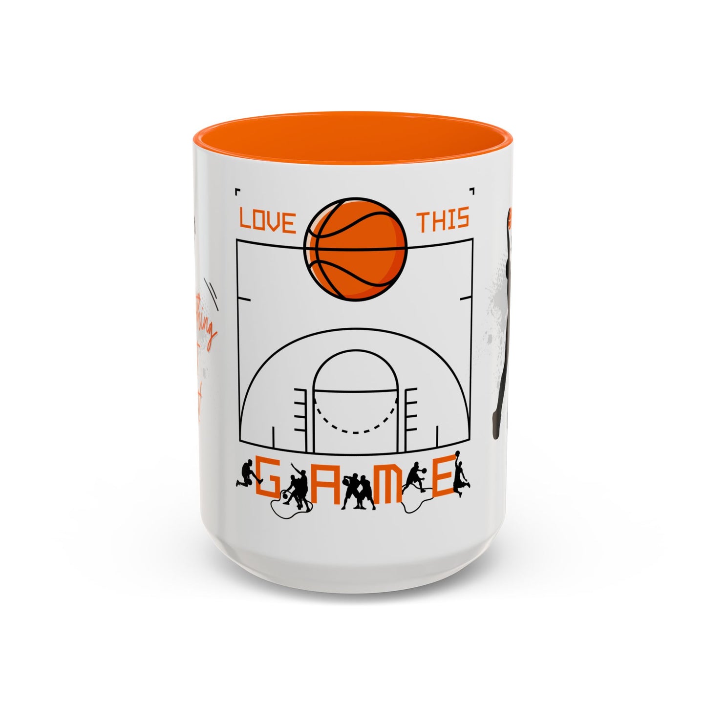 Love This Game, Basketball - Accent Coffee Mug (11, 15oz) - 10718