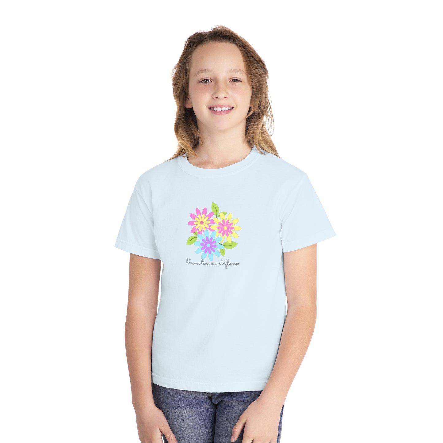 Bright Flower Youth Midweight Tee