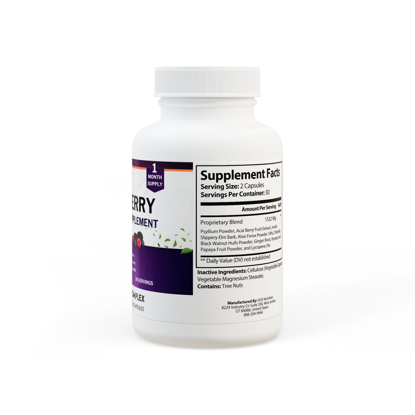 Acai Berry Complex Supplement (60 Capsules)