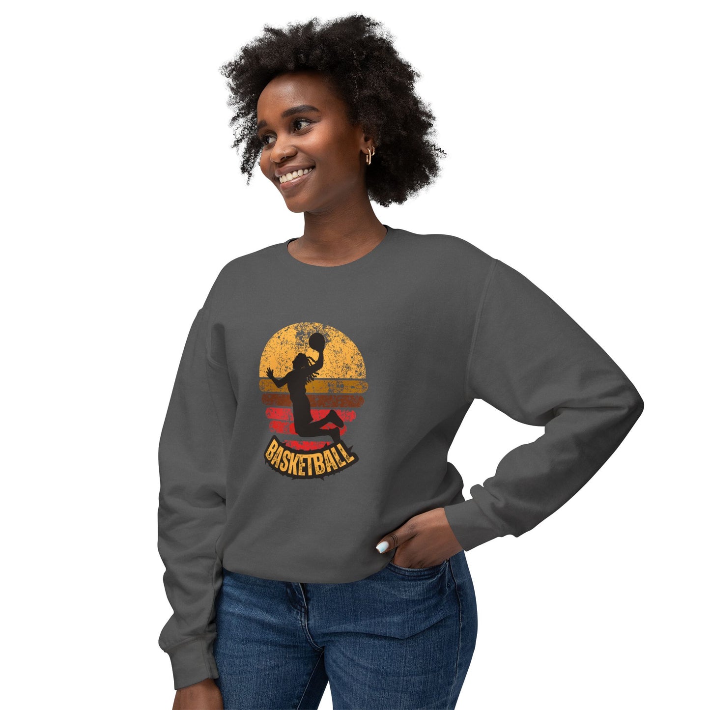 Basketball - Unisex Lightweight Crewneck Sweatshirt - 10577