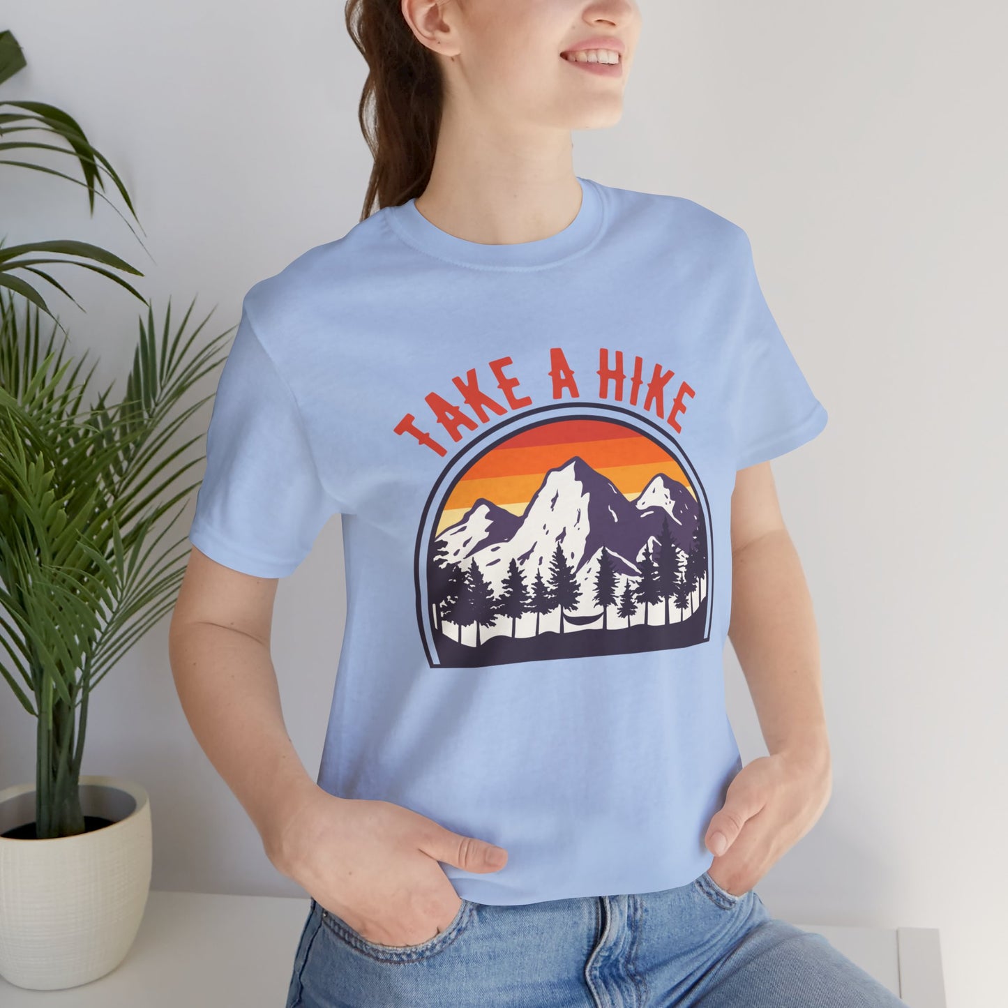 Camping: Take A Hike - Unisex Jersey Short Sleeve Tee