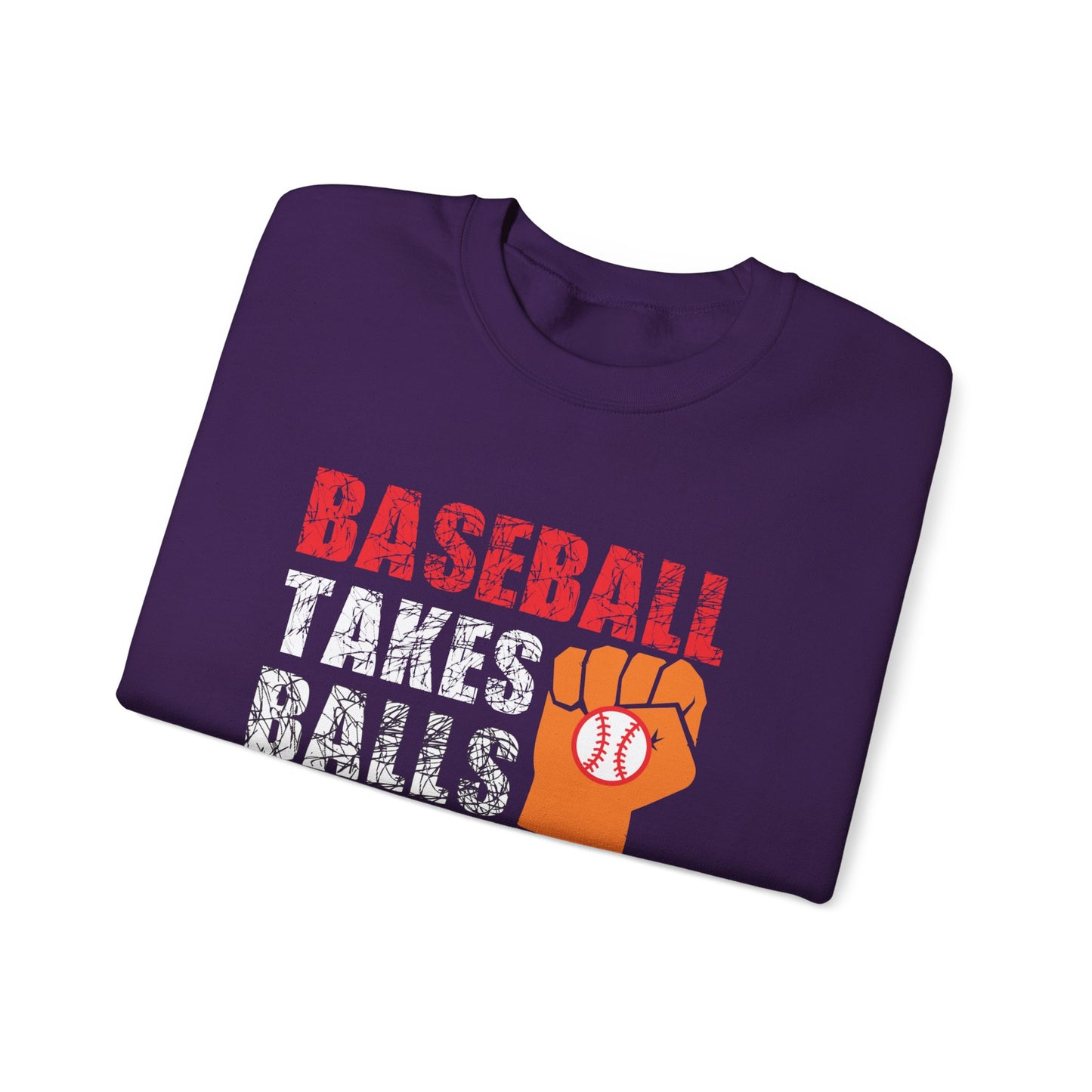 Baseball Takes Balls - Unisex Heavy Blend™ Crewneck Sweatshirt