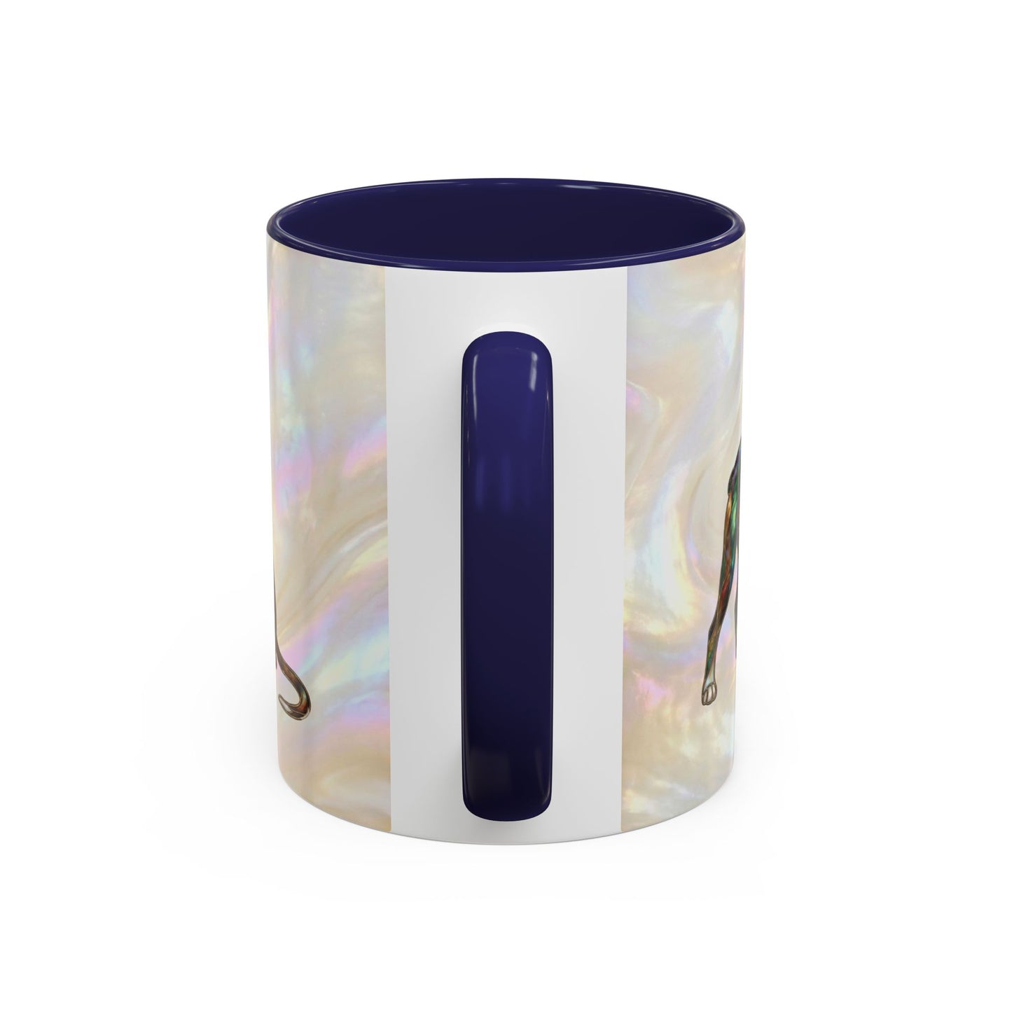 Boxer Accent Coffee Mug -Stained Glass Style (11/15oz) - 14621