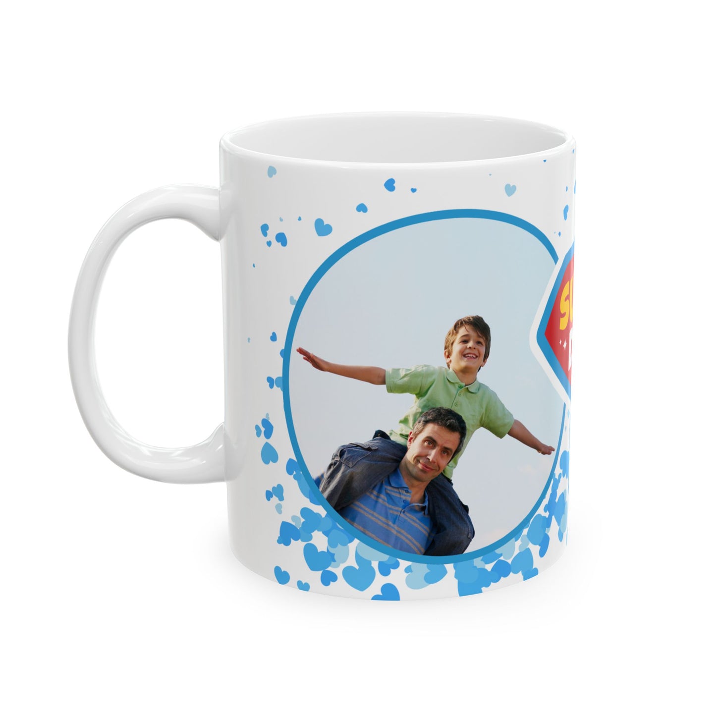 Super Dad Ceramic Mug - Perfect Gift for Father's Day, Birthdays, or Family Celebrations, Personalized Coffee Cup, Unique Dad Mug - 14001
