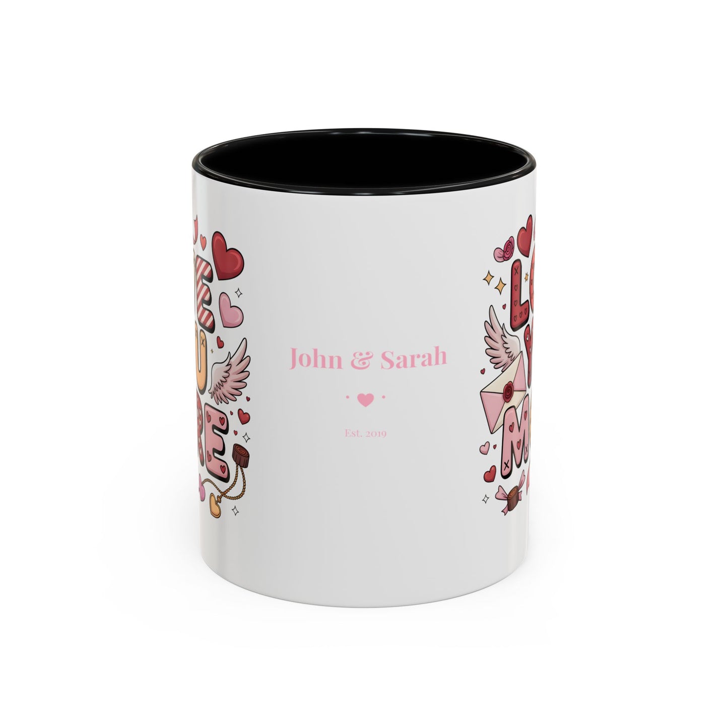 Love You More – Personalized Valentine’s Coffee Mug | Custom Romantic Gift —  (11/15 oz) - 14743