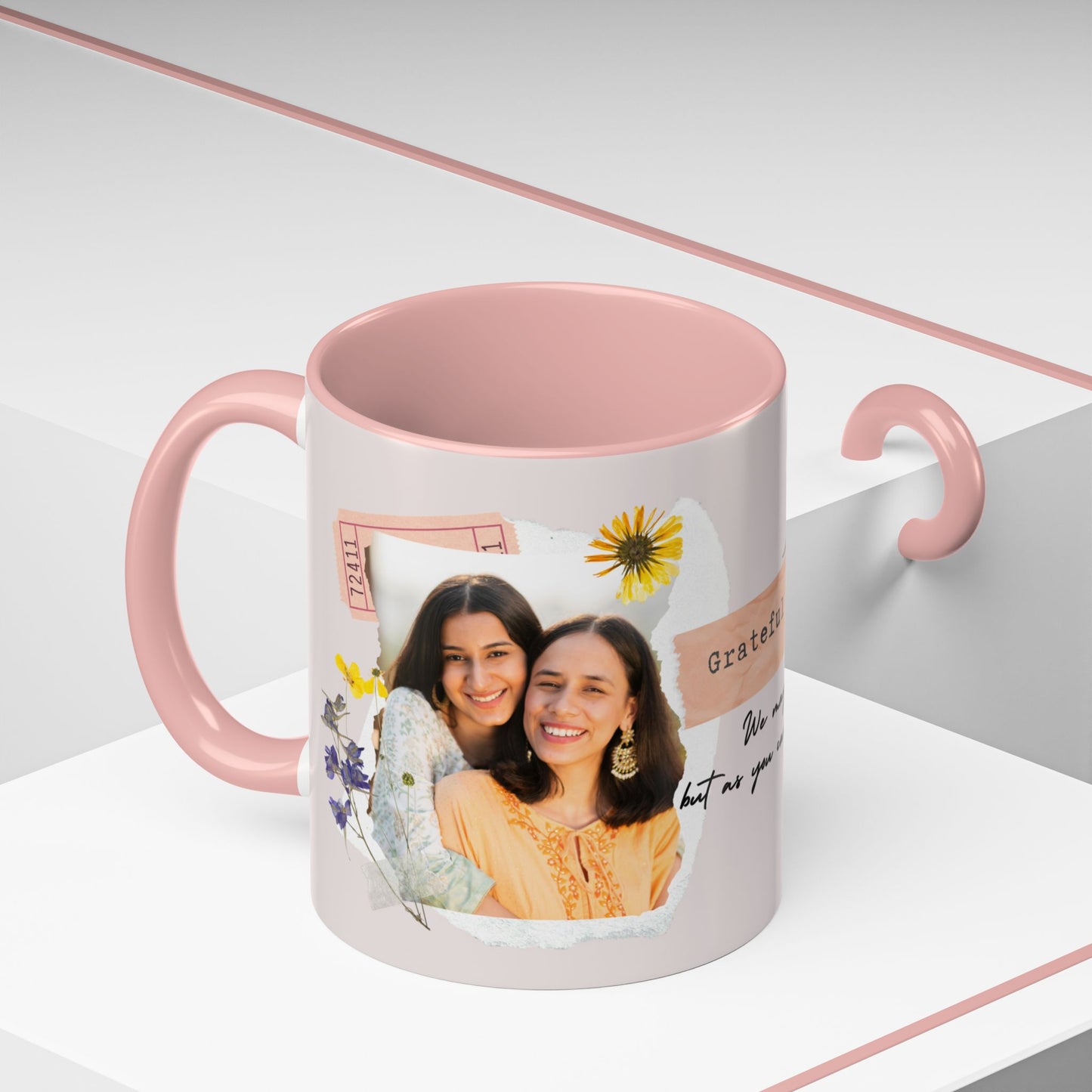 Grateful for You, Mom, Photo Customizable, Ceramic Coffee Mug - Perfect Gift for Mom - 12494