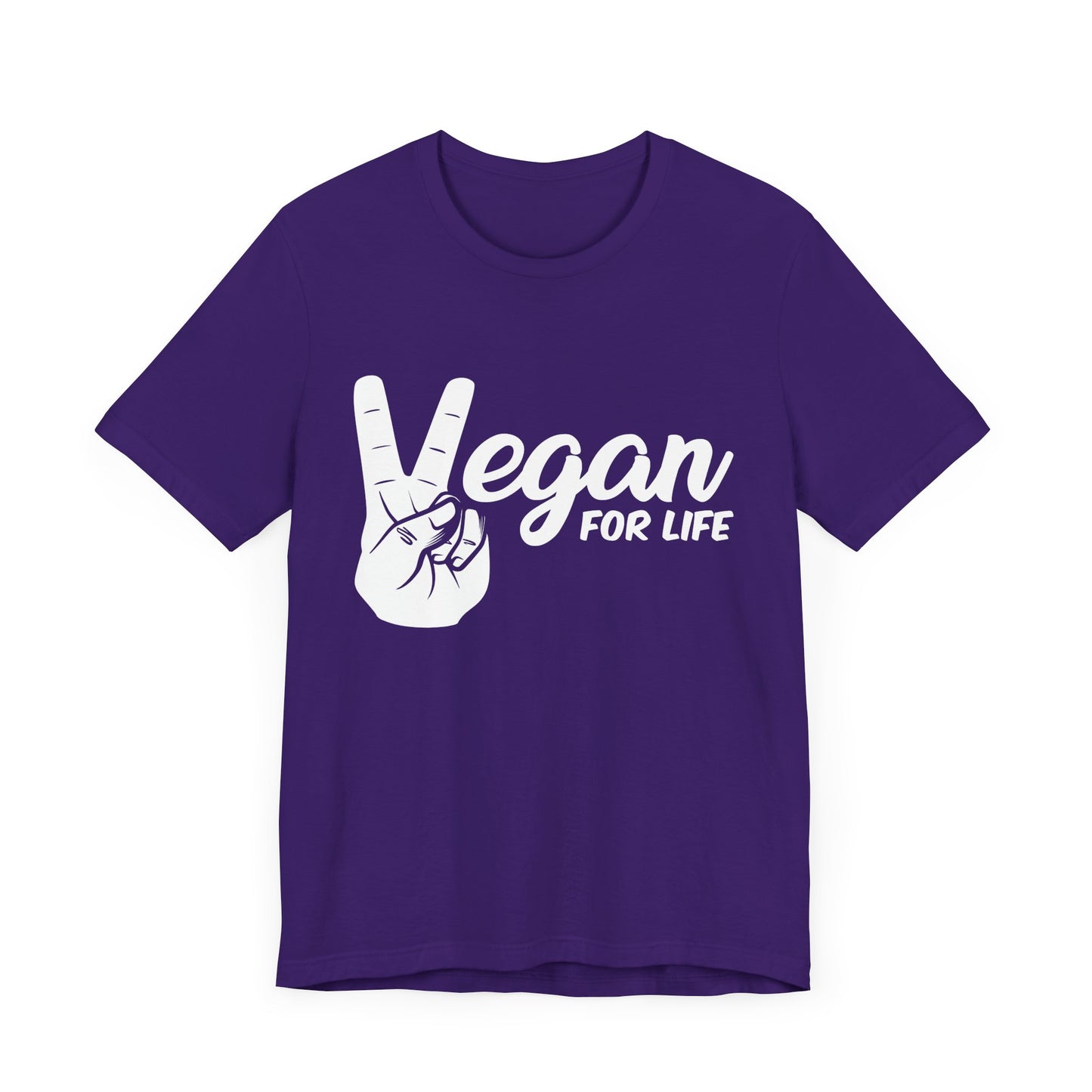 Vegan For Life - Unisex Jersey Short Sleeve Tee - 12381