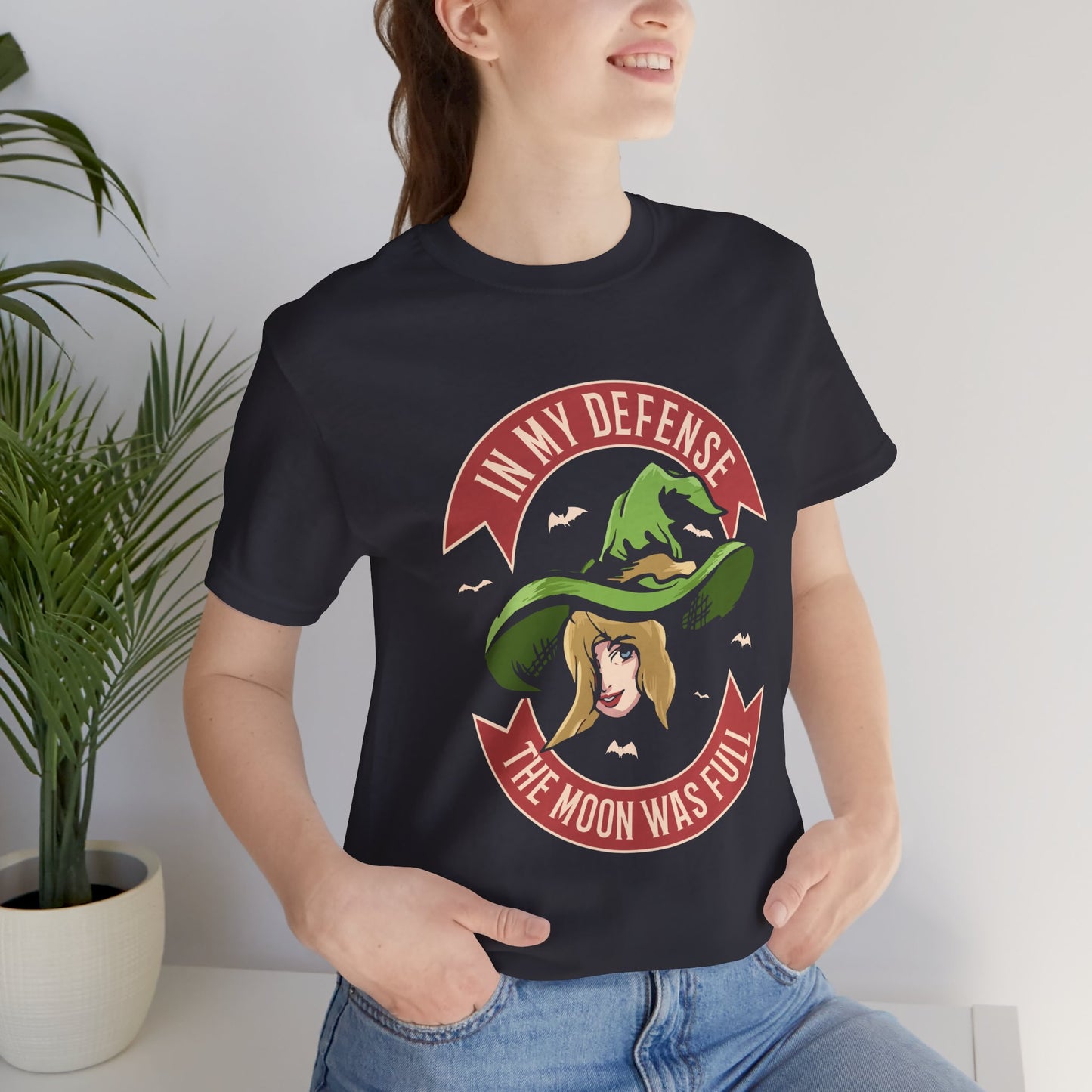 Halloween: In My Defense, The Moon Was Full - Unisex Jersey Short Sleeve Tee - 12923