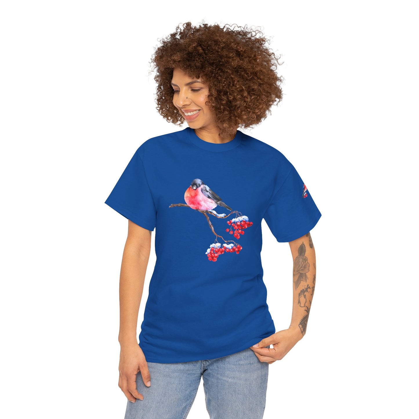 Bird & Cherry - Unisex Heavy Cotton Tee - 10345