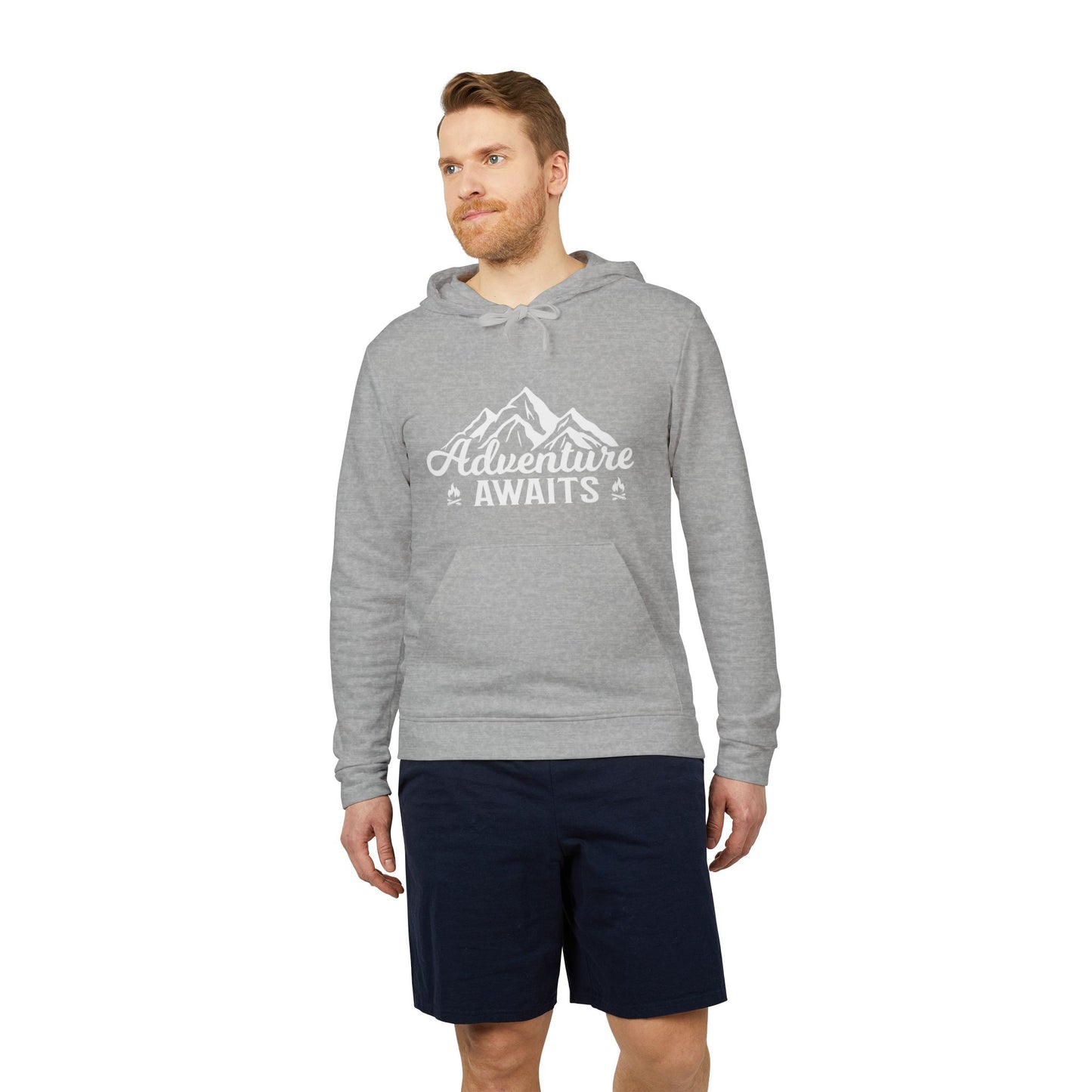 Camping: Adventure Awaits - Adidas Unisex Fleece Hoodie