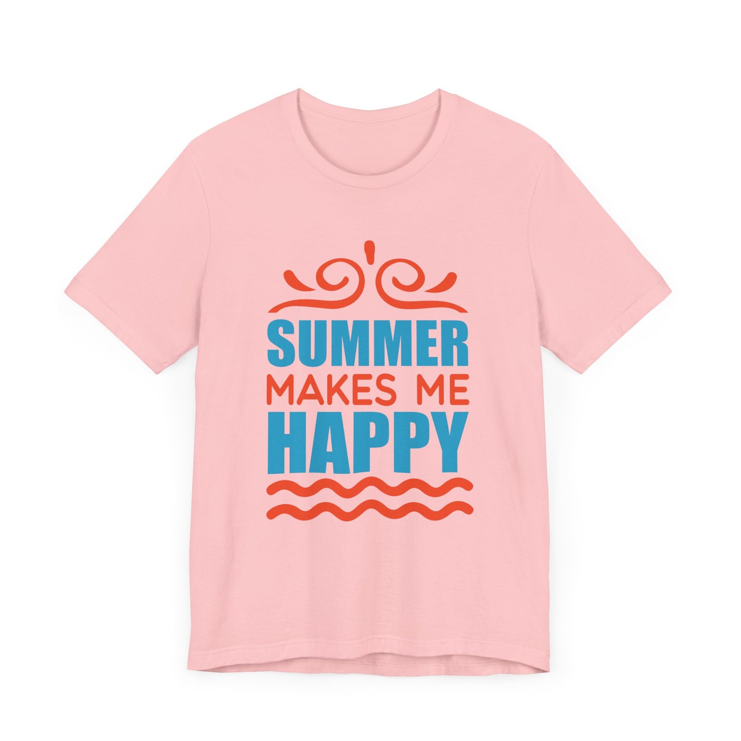 Summer Makes Me Happy - Unisex Jersey Short Sleeve Tee - 13189