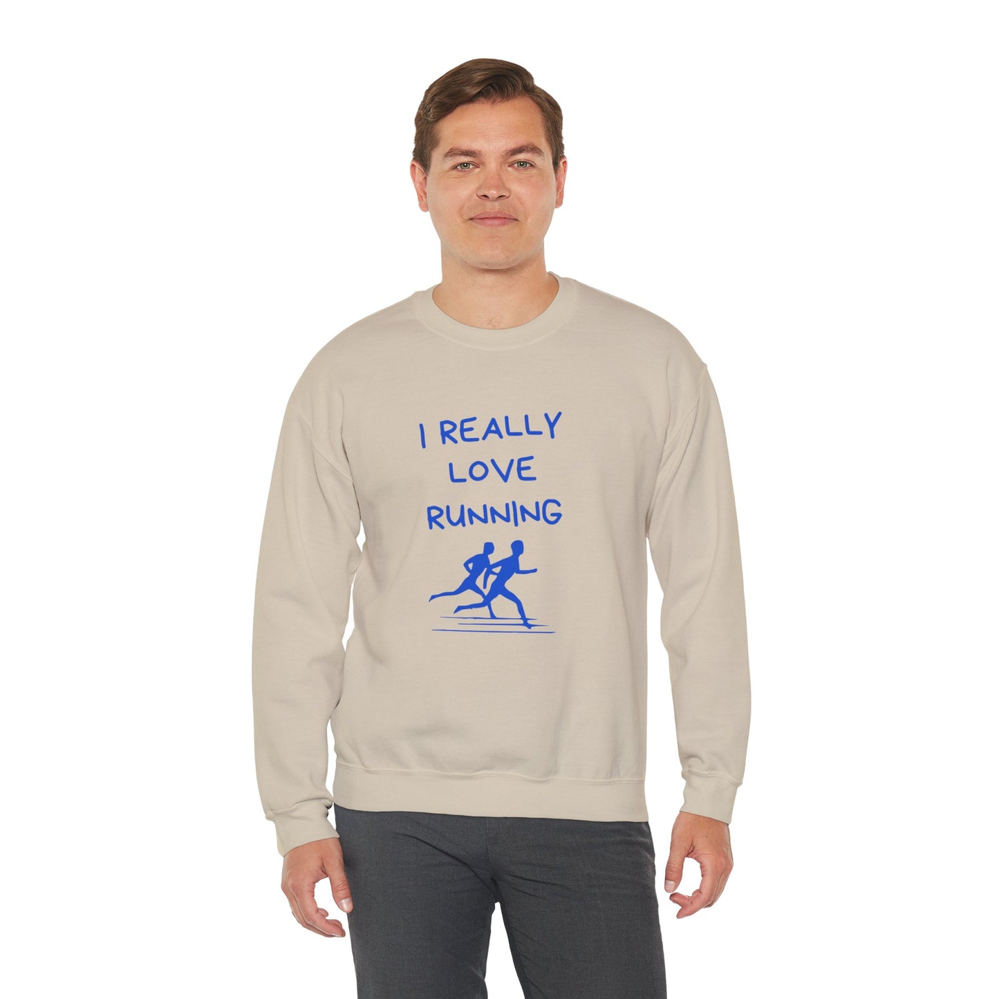 I Really Love Running - Unisex Heavy Blend™ Crewneck Sweatshirt