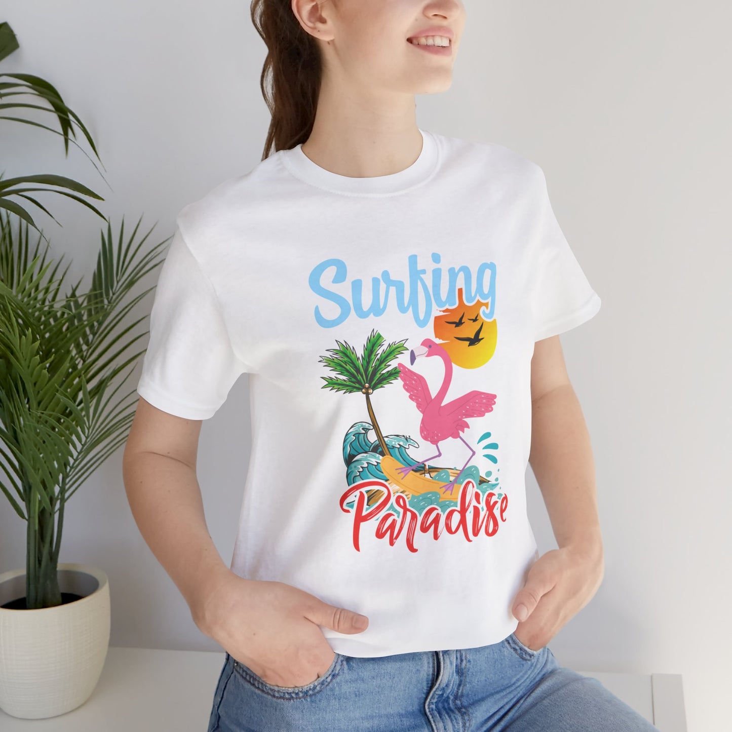 Surfing Paradise - Unisex Jersey Short Sleeve Tee