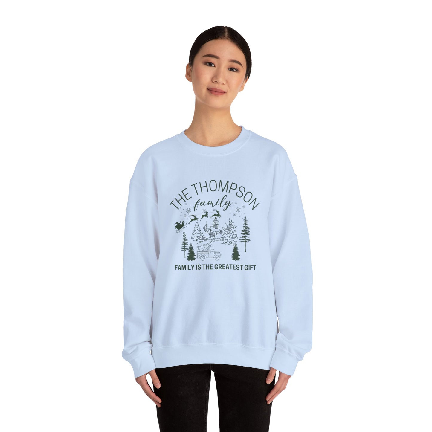 The Thompson Family, Customizable  - Unisex Heavy Blend™ Crewneck Sweatshirt