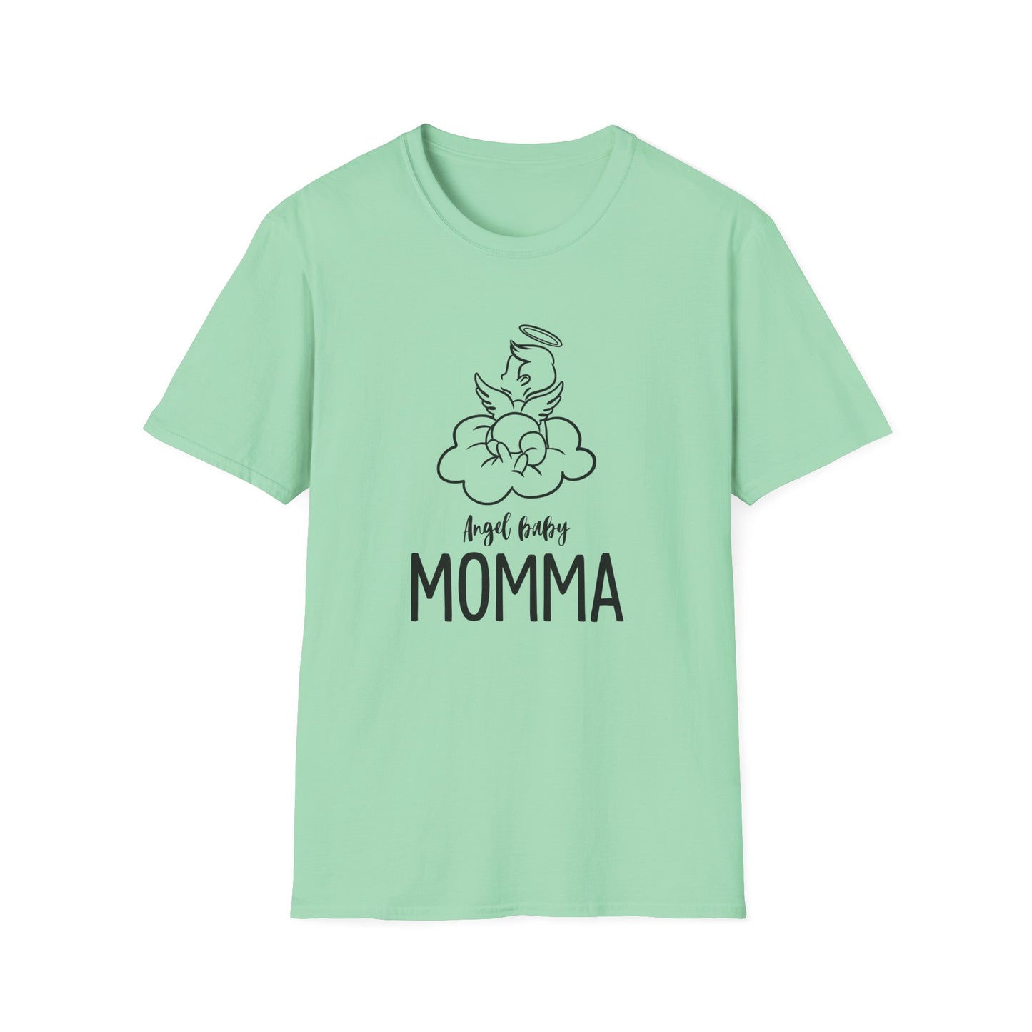 Angel Baby Momma Unisex Softstyle T-Shirt - Perfect for Mother's Day and Everyday Wear - 11828