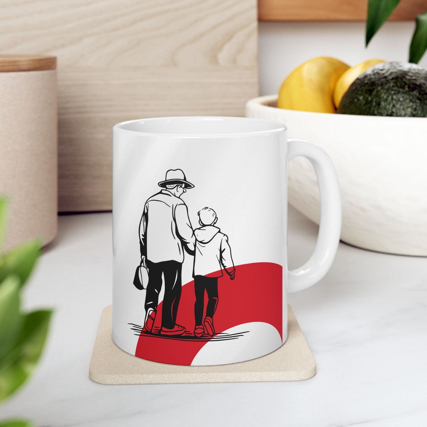 Happy Father's Day Ceramic Mug – Gift for Fathers, Coffee Lover Mug - 14014