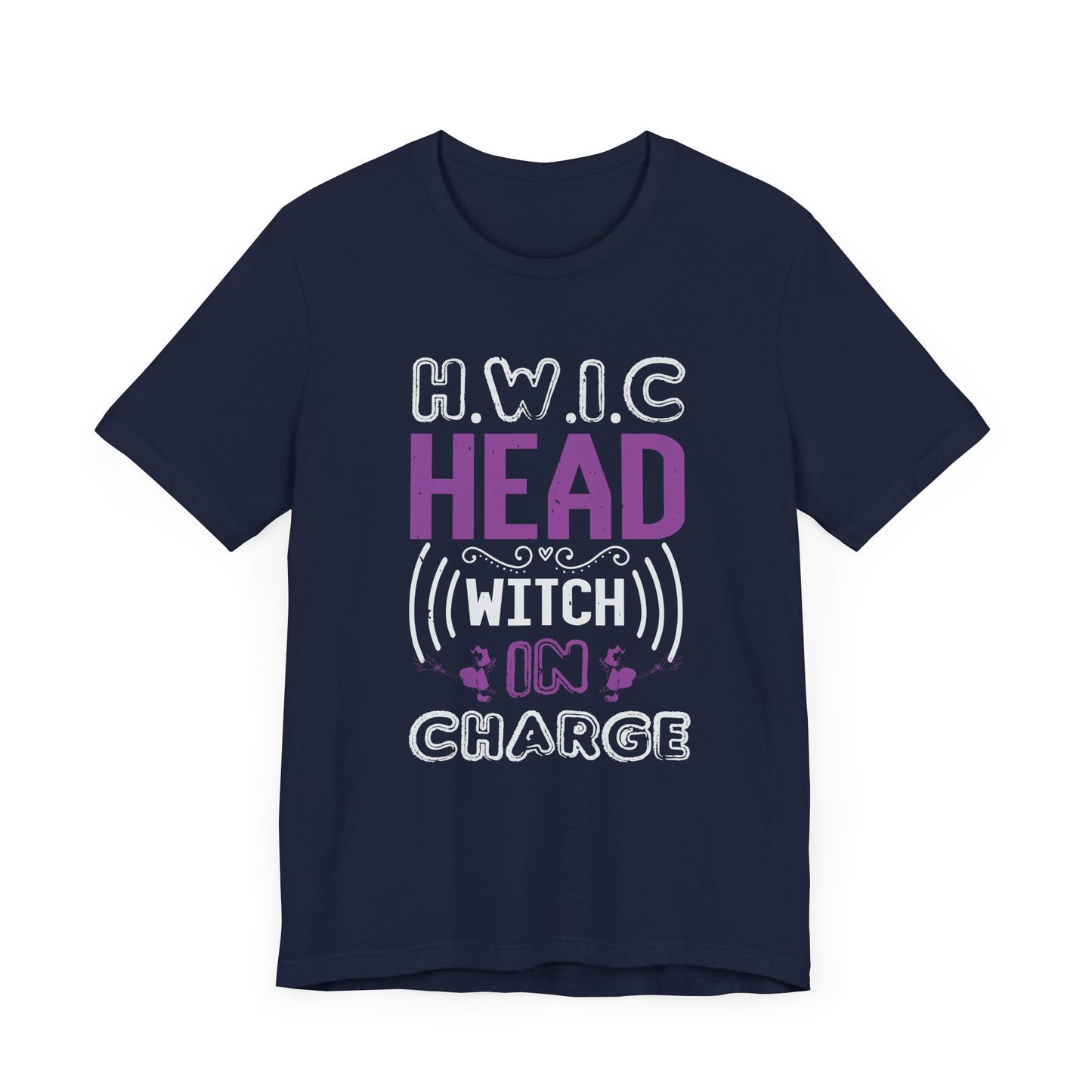 H.W.I.C. (Head Witch in Charge) - Unisex Jersey Short Sleeve Tee - 12416