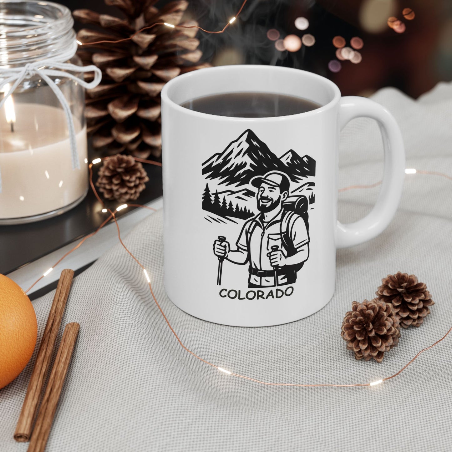 "In Colorado, every day’s a good day for a 14er." Ceramic Mug - 13462